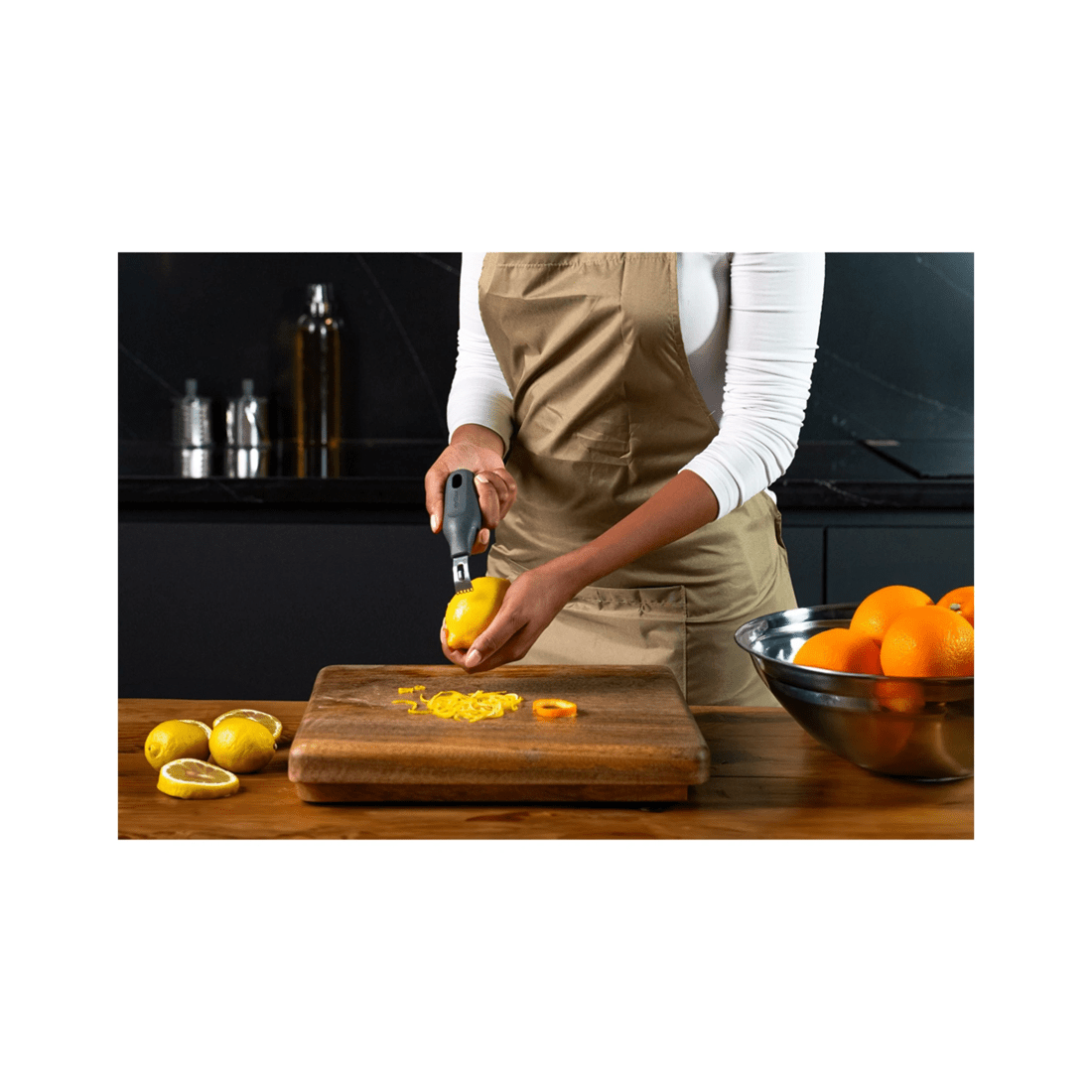 2 Zyliss 2-in-1 Citrus Zester And Grater Stainless Steel Easy Grip For Zesting
 - Black, 2 of 7