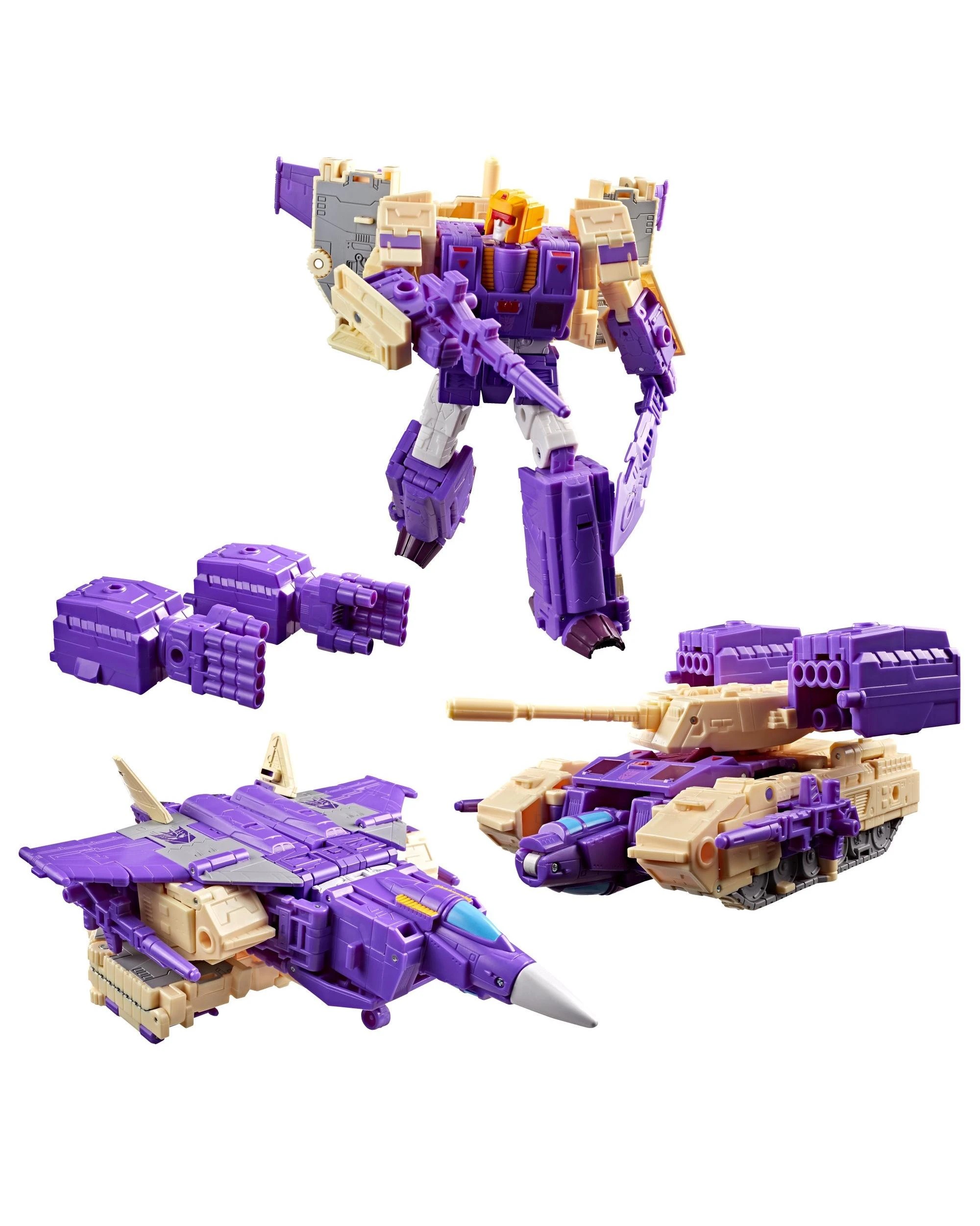 2 Transformers Studio Series Leader Class The Transformers: The Movie Blitzwing Action Figure, 2 of 8