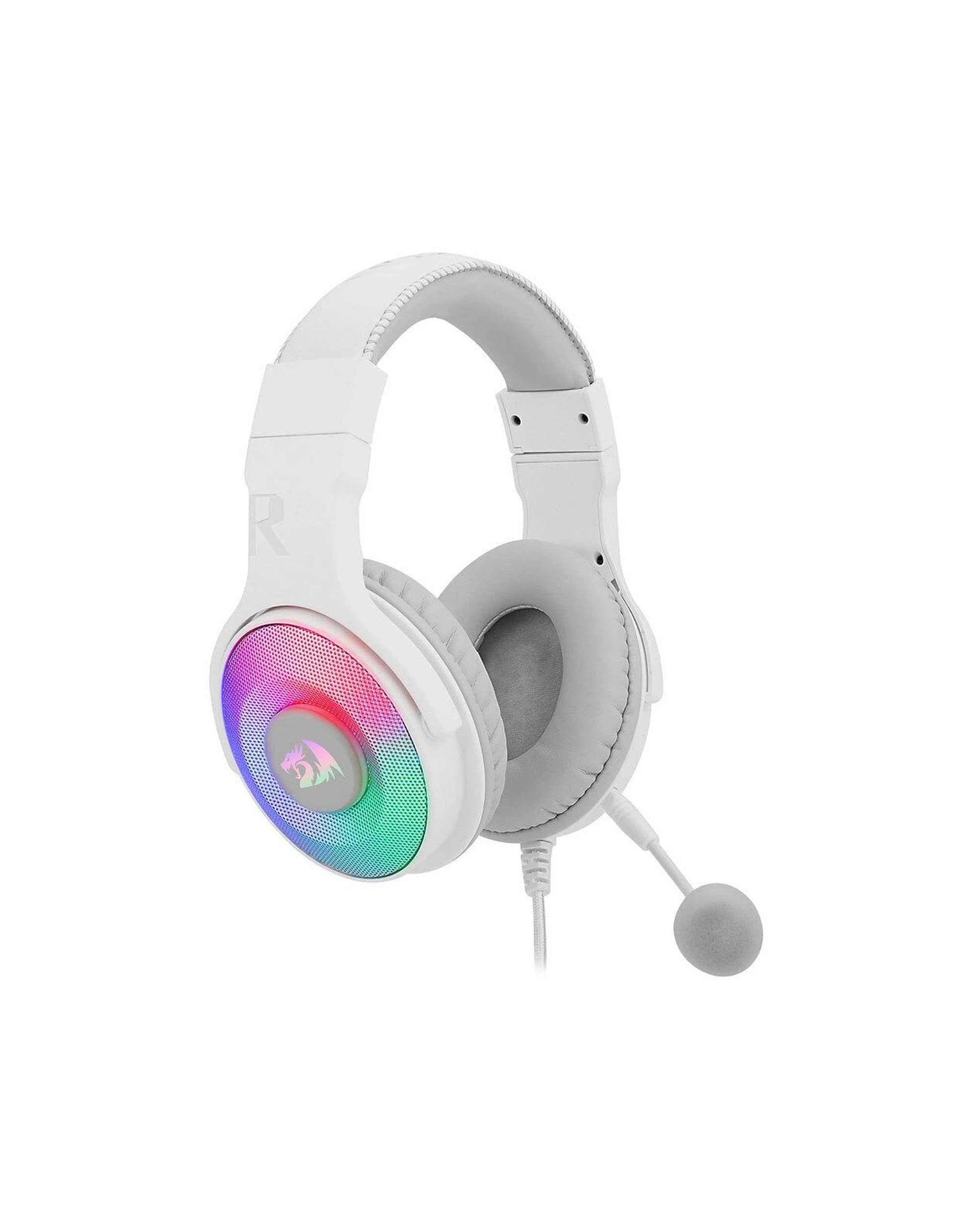 3 Redragon H350WRGB Pandora OverEar Virtual 7.1 RGB Gaming Headset - White, 3 of 7