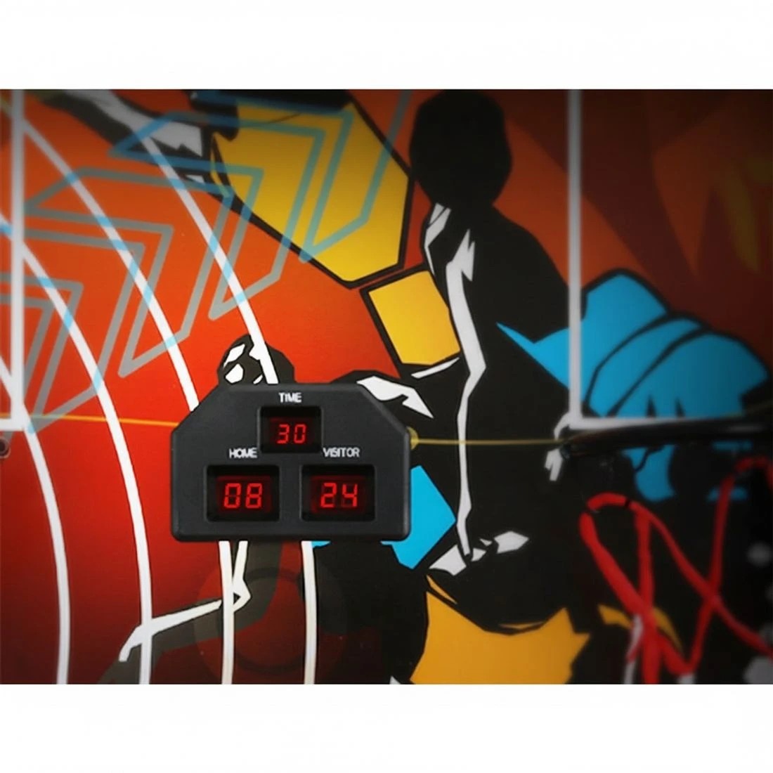 4 Basketball Arcade Game Electronic Scorer 8 Games Double Shoot - Black, 4 of 4