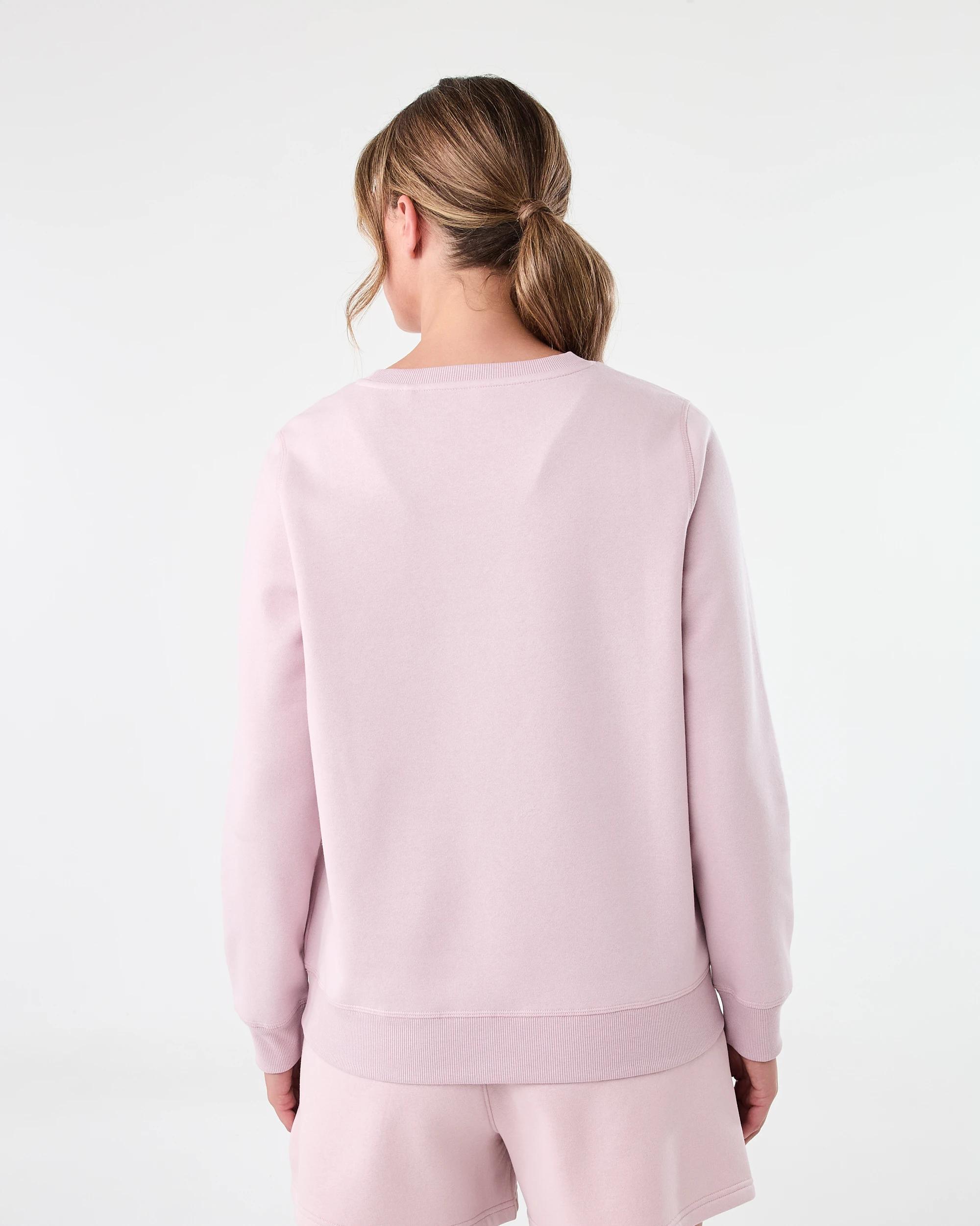 3 Active Womens Basic Crew Neck Sweatshirt Sol B Pink, 3 of 7