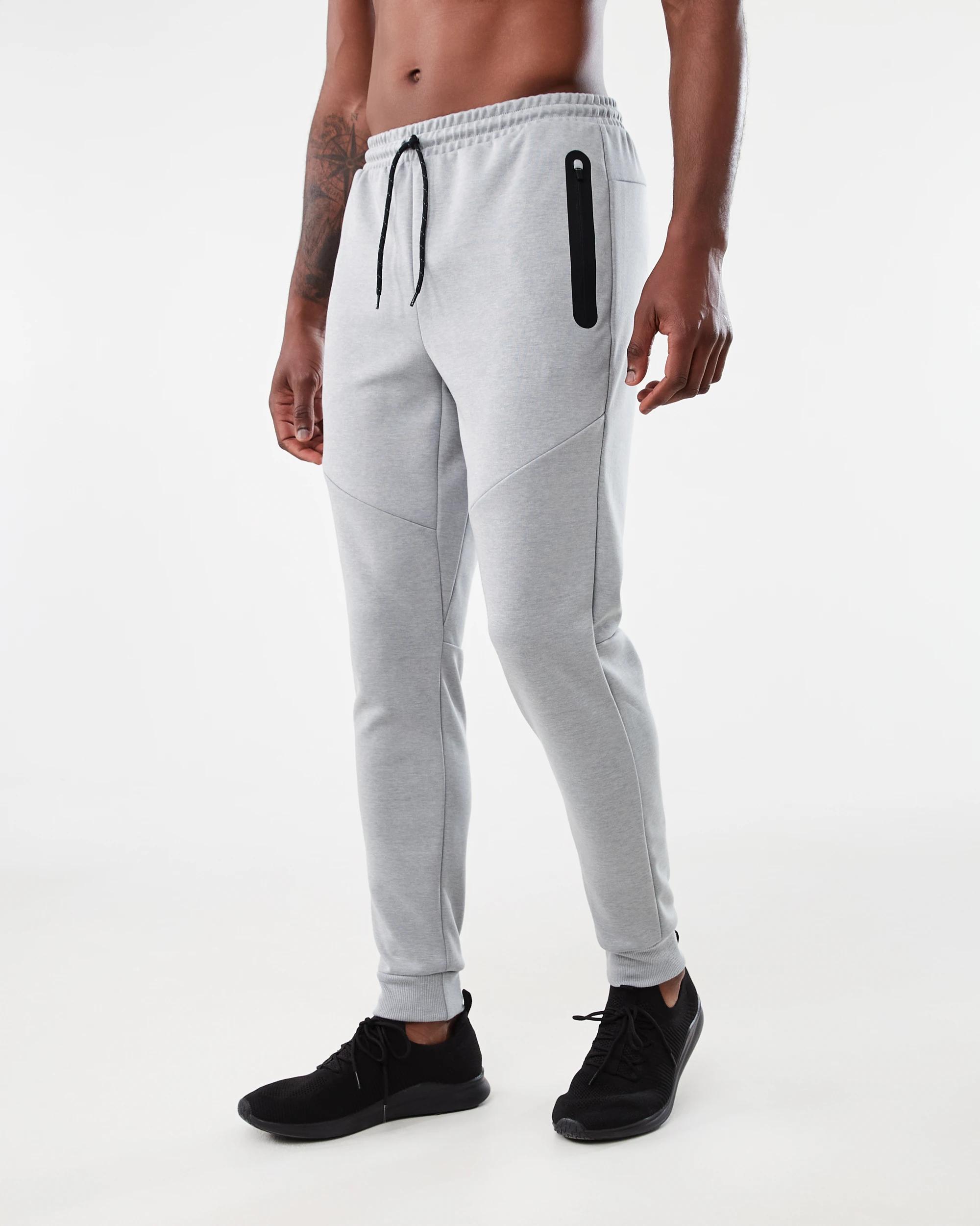 2 Active Mens Sports Joggers GREY MARLE CORE, 2 of 6