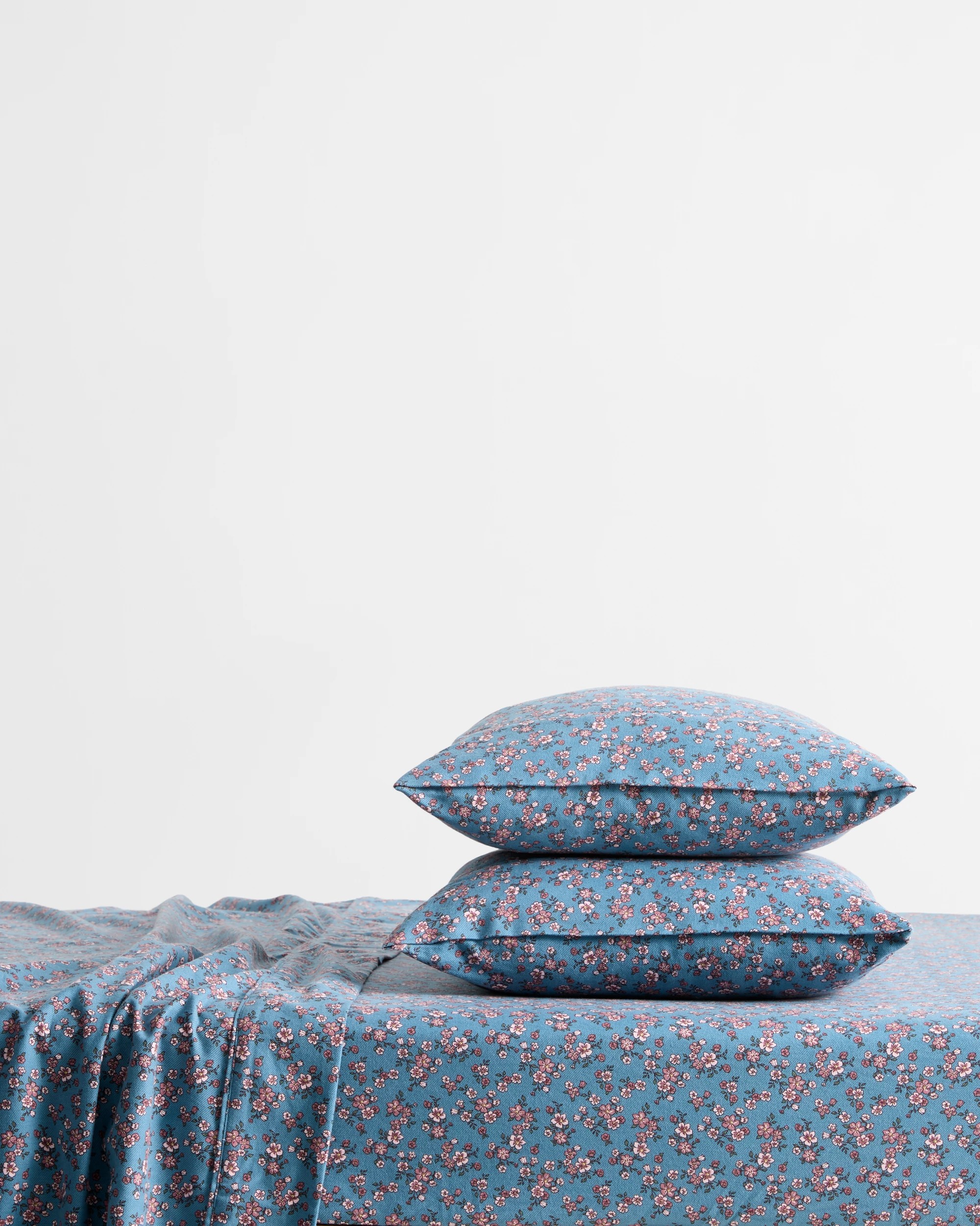 1 Target Annica Floral Flannelette Sheet Set - King Single Bed - Blue, 1 of 4