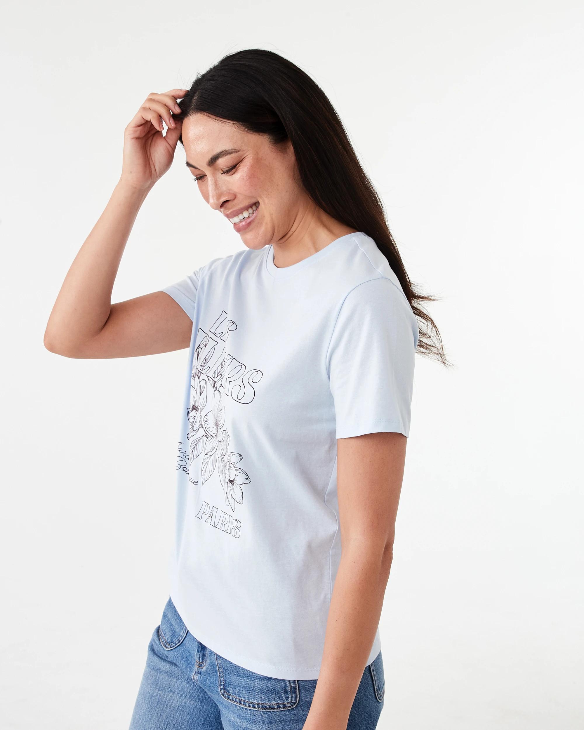 2 Short Sleeve Printed T-shirt Les Fleurs, 2 of 6