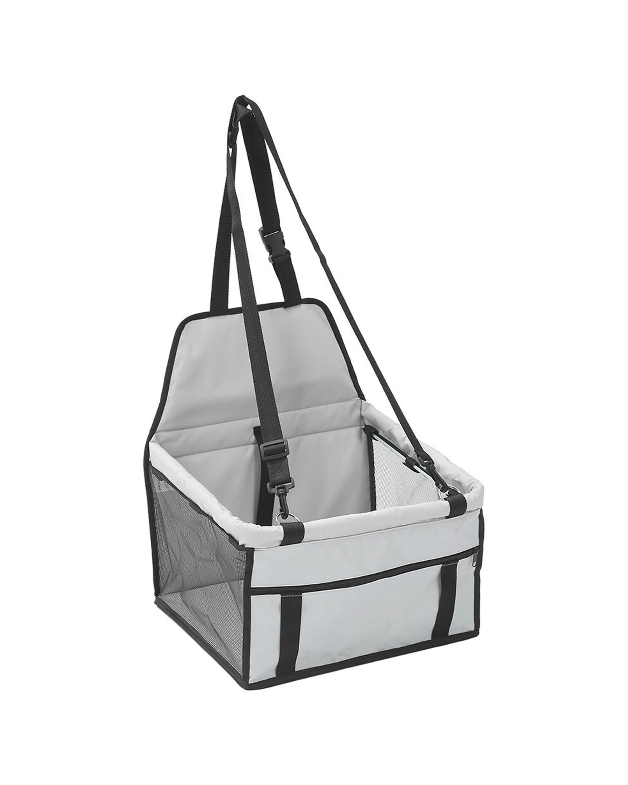 1 Paws & Claws Pet Booster Car Seat Protector Safety Basket Dog/cat Travel Carrier - Grey, 1 of 4