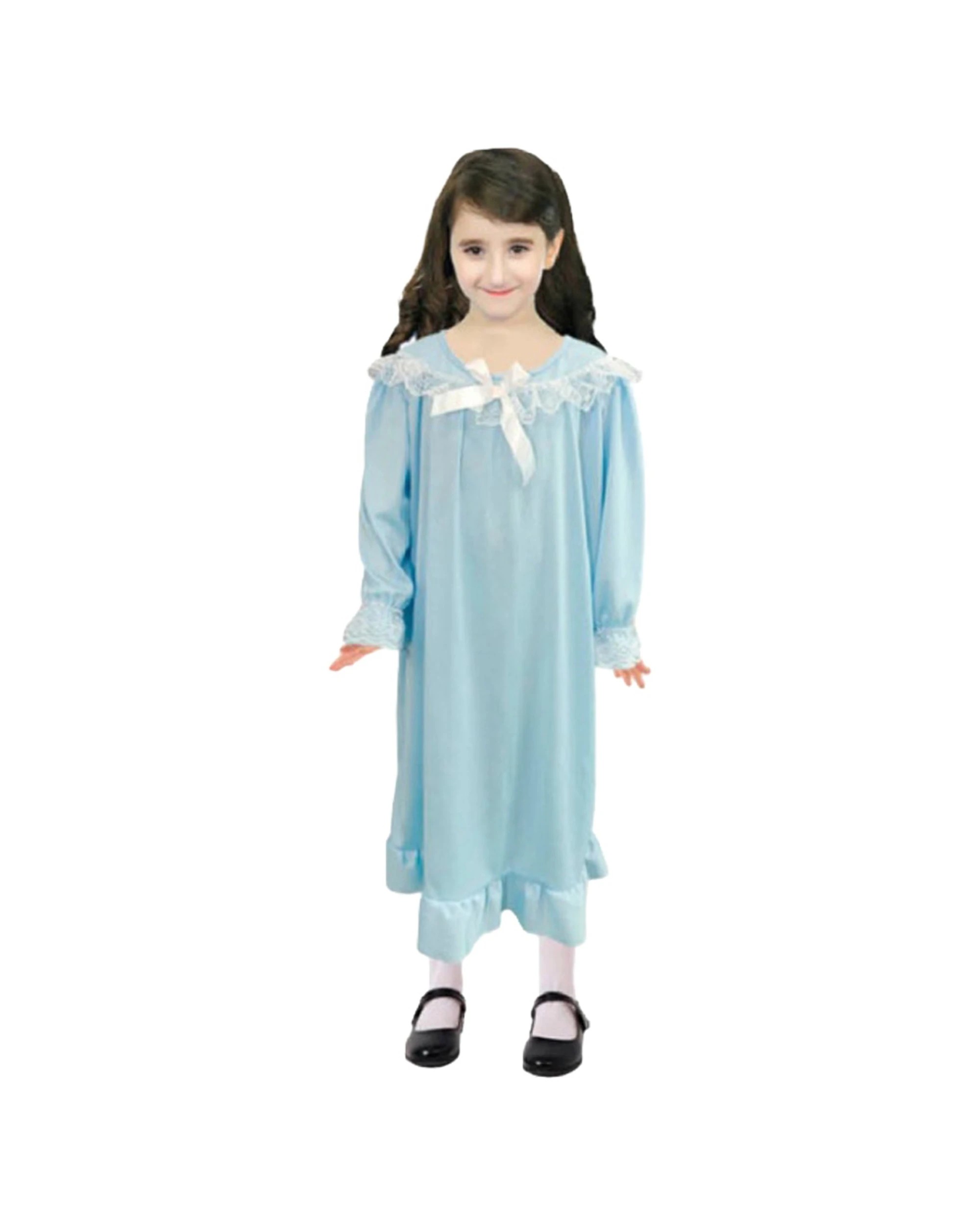1 JD Party Childrens Grandma Costume Dress 115-135cm - Blue, 1 of 2