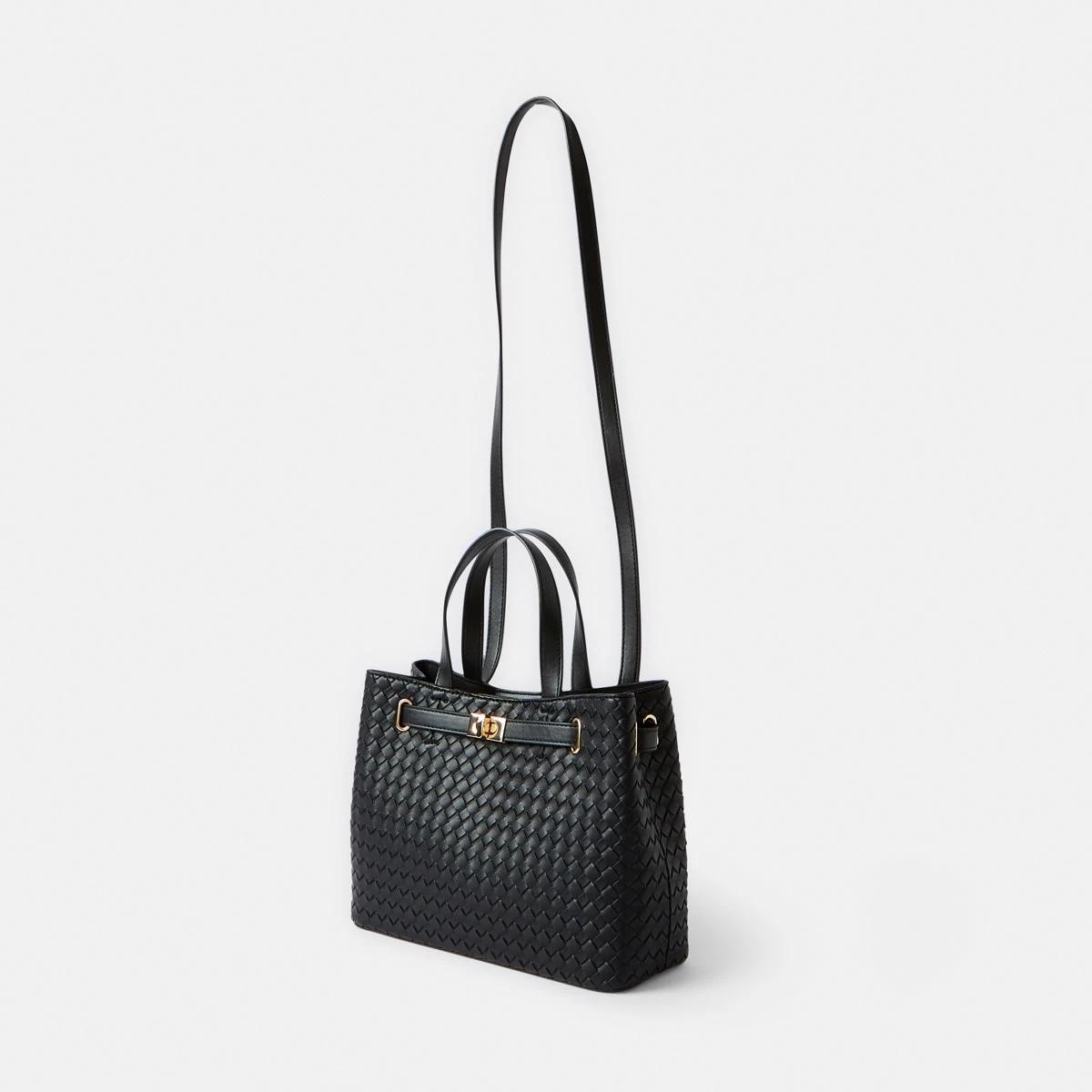 2 Crossbody Tote Bag Black, 2 of 3
