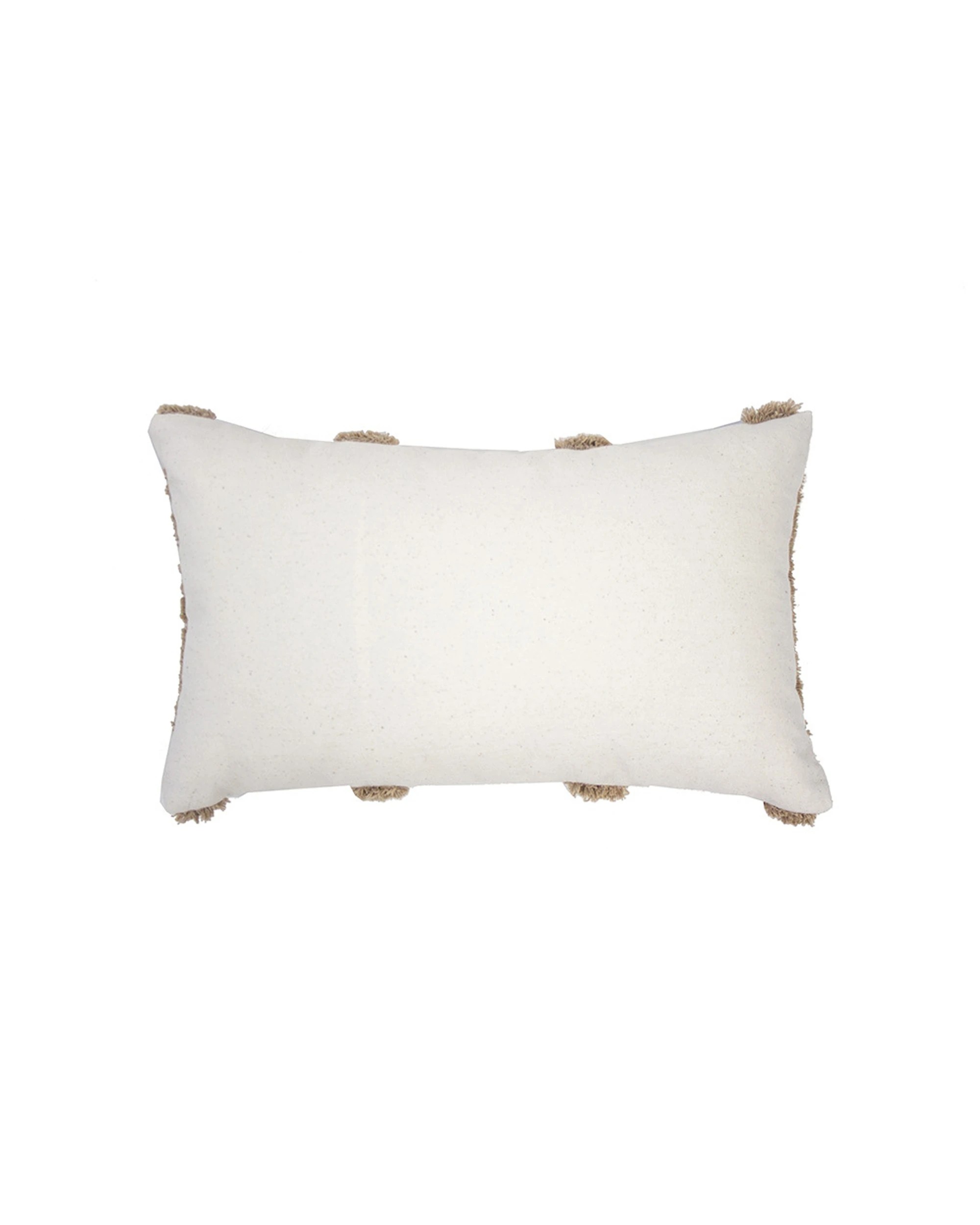 2 Bambury Sedona Tufted Embroidery Rectangle Cushion Cappuccino - Brown, 2 of 4