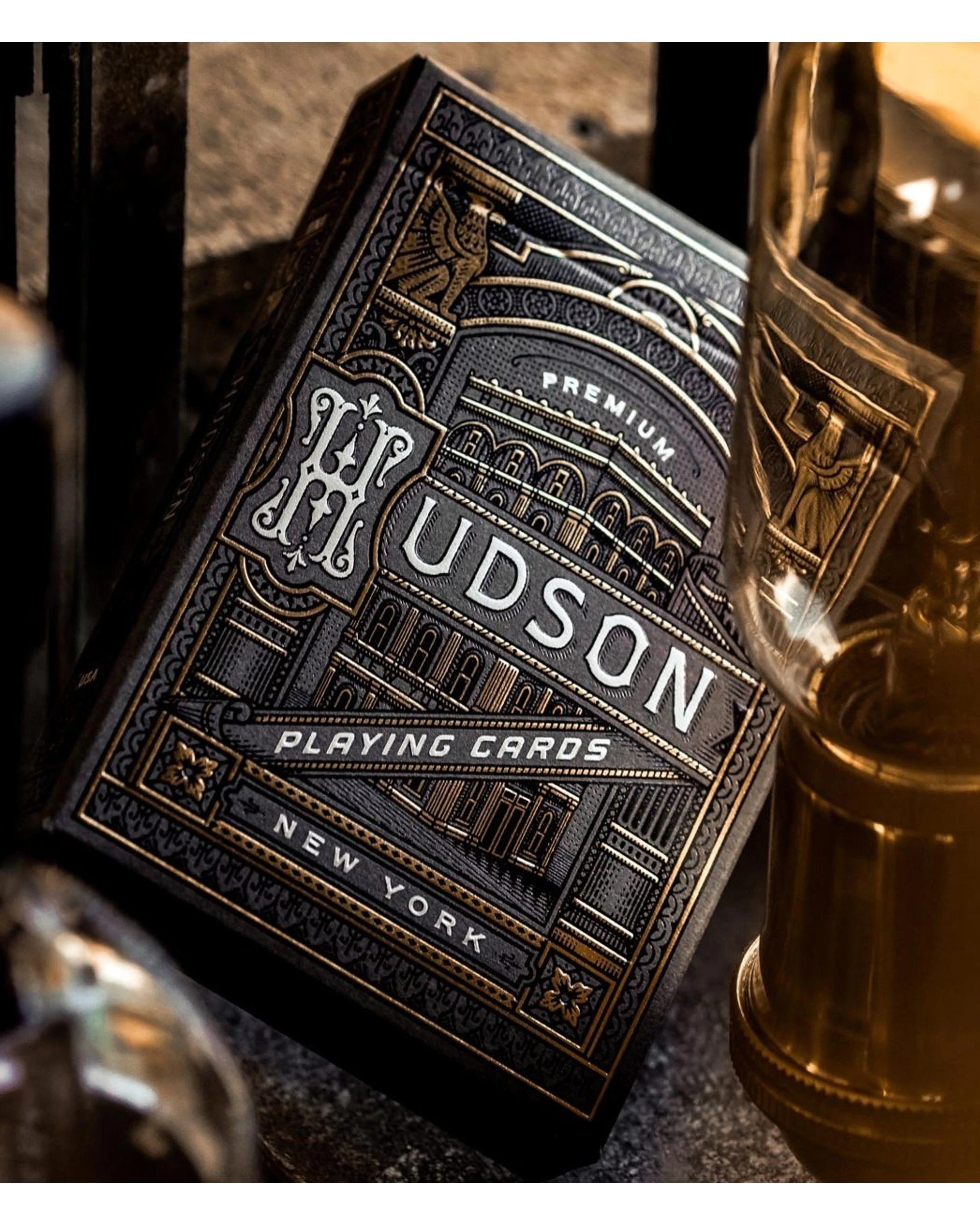 2 theory11 Hudson Black Playing Cards, 2 of 6