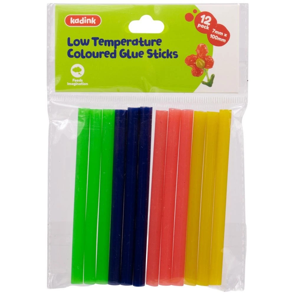 1 Kadink Coloured Glue Sticks Assorted 12 Pack, 1 of 3