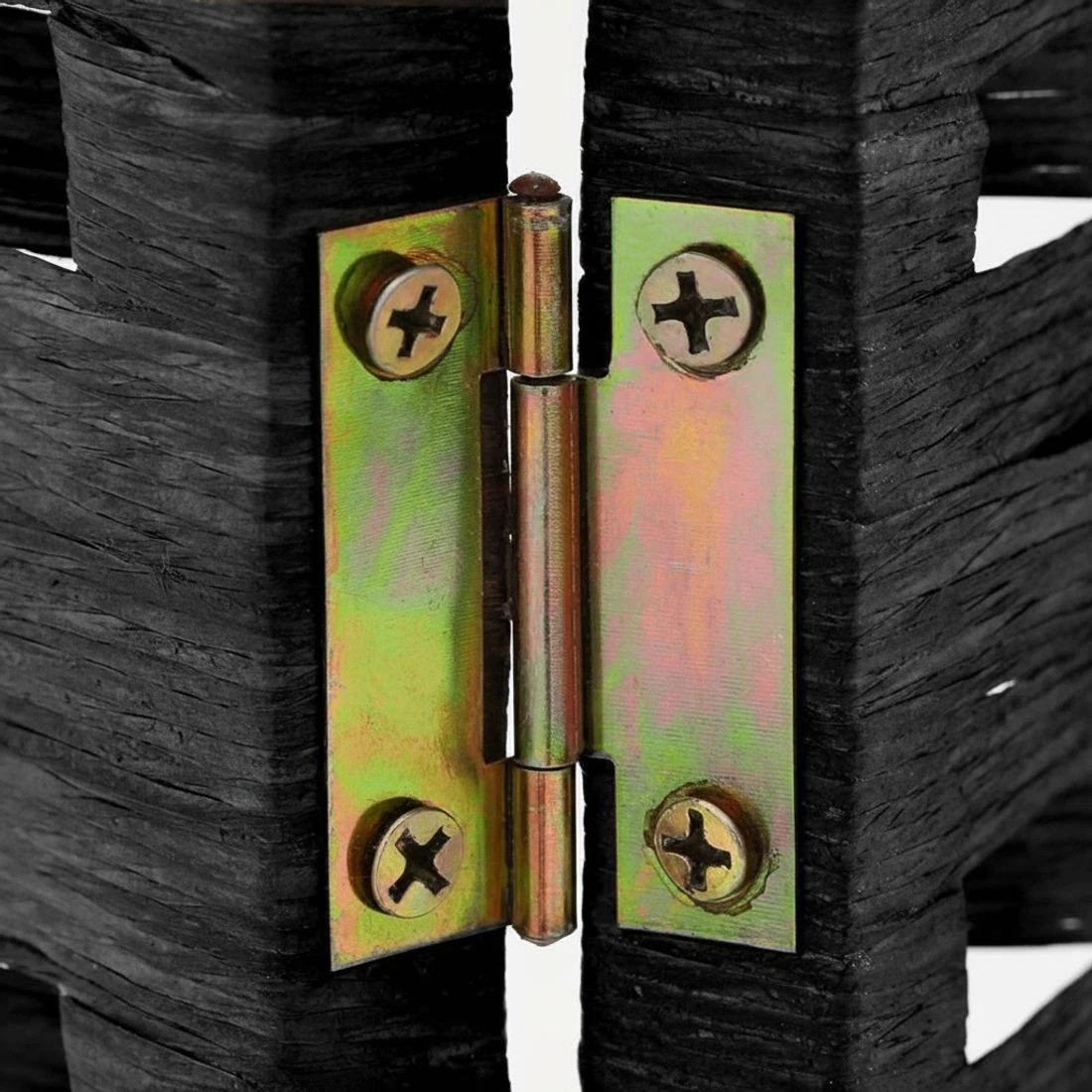 7 Artiss 3 Panel Room Divider Screen 123x170cm Woven - Black, 7 of 8