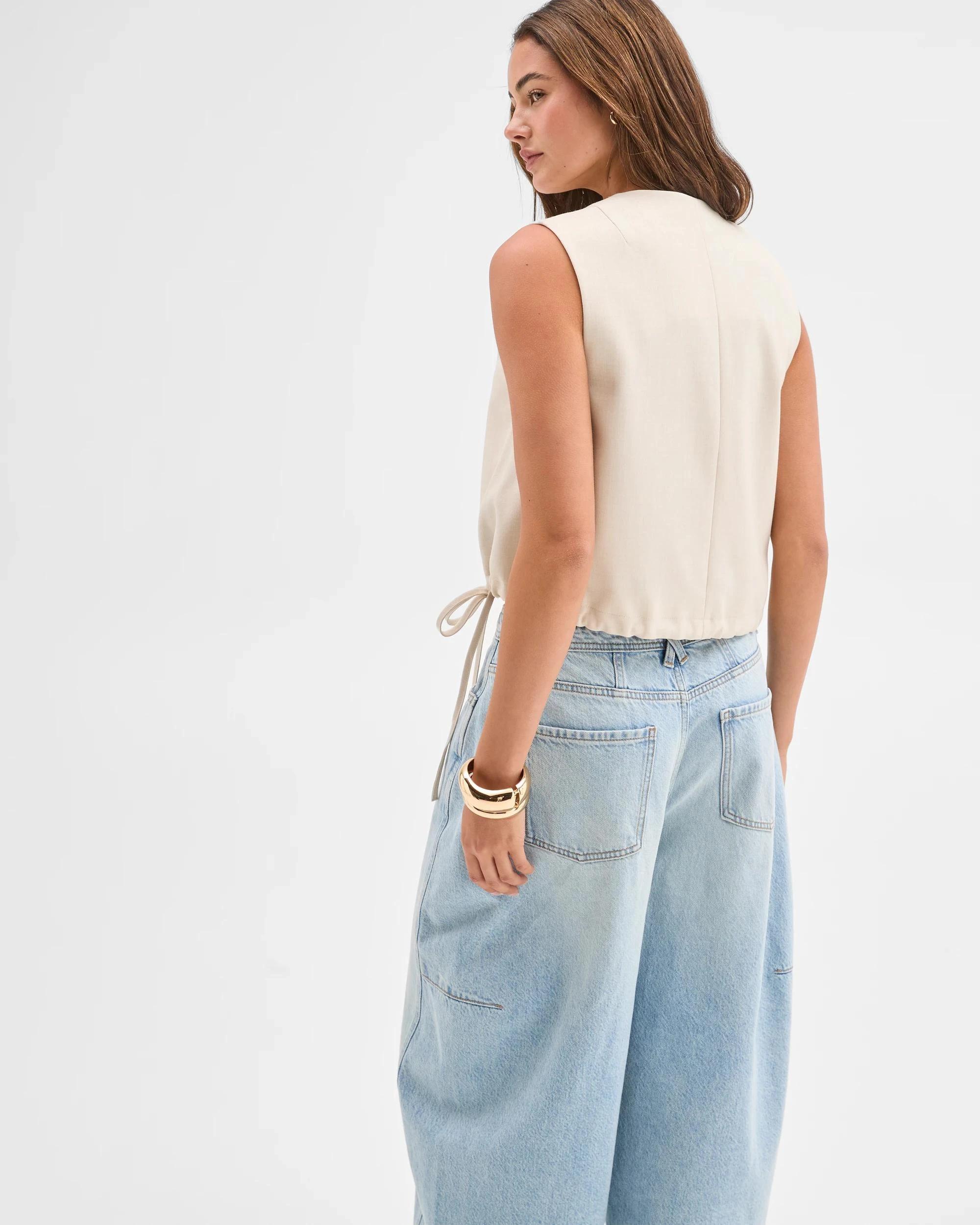 6 Lily Loves Wrap Tie Vest TOFU, 6 of 6