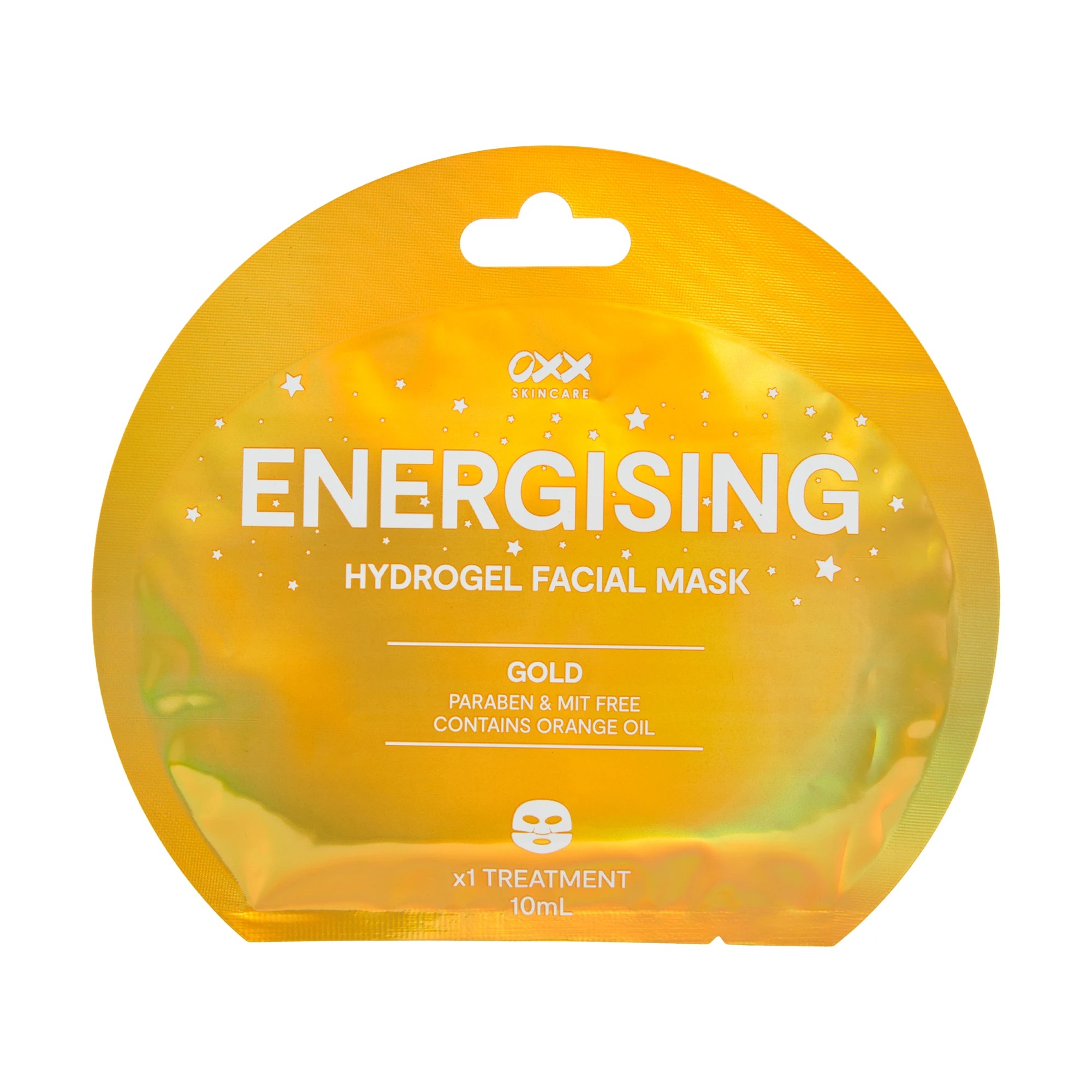1 OXX Skincare Energising Hydrogel Facial Mask 10ml - Orange Oil, 1 of 2
