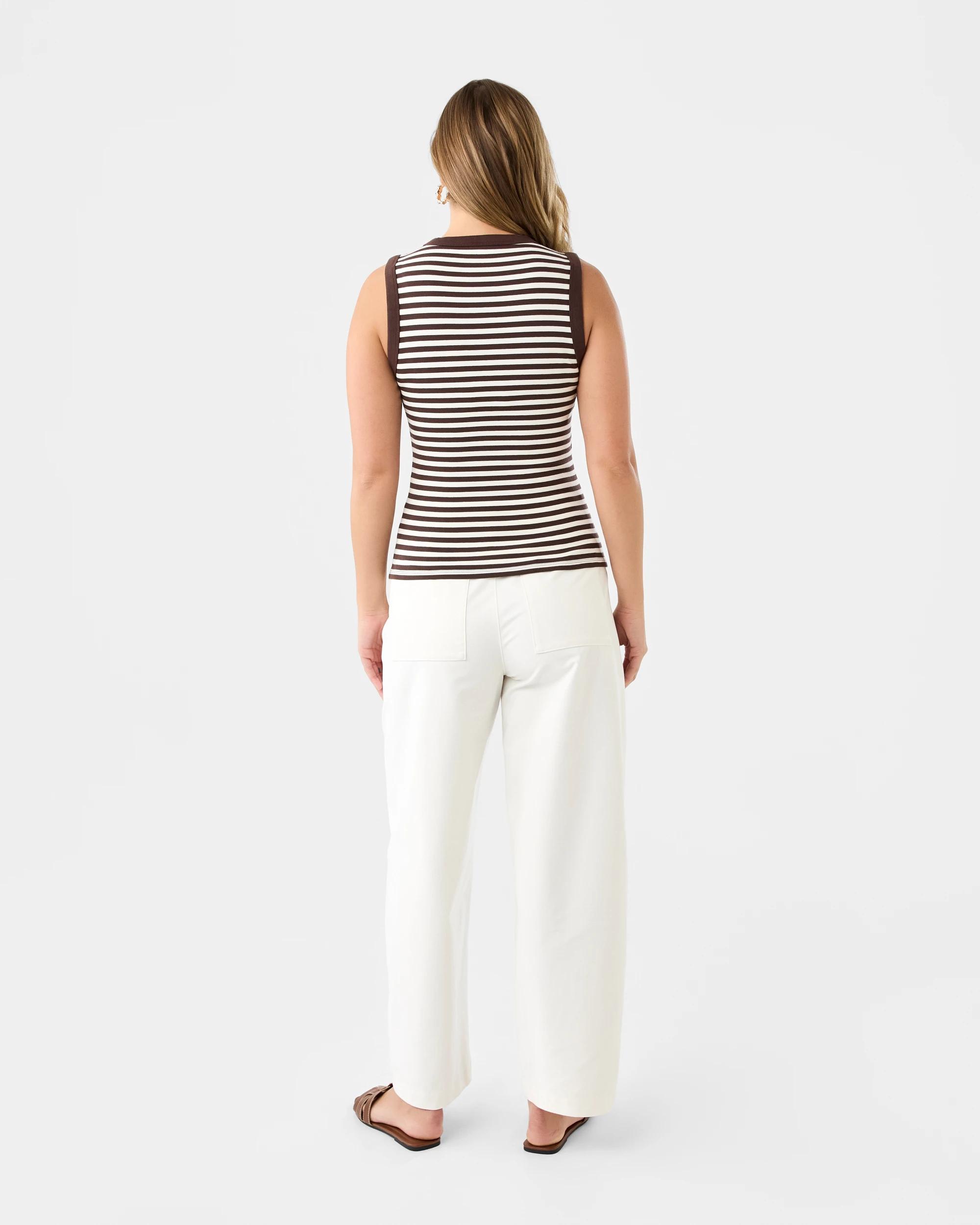 4 Barrel Leg Pants Ecru, 4 of 8