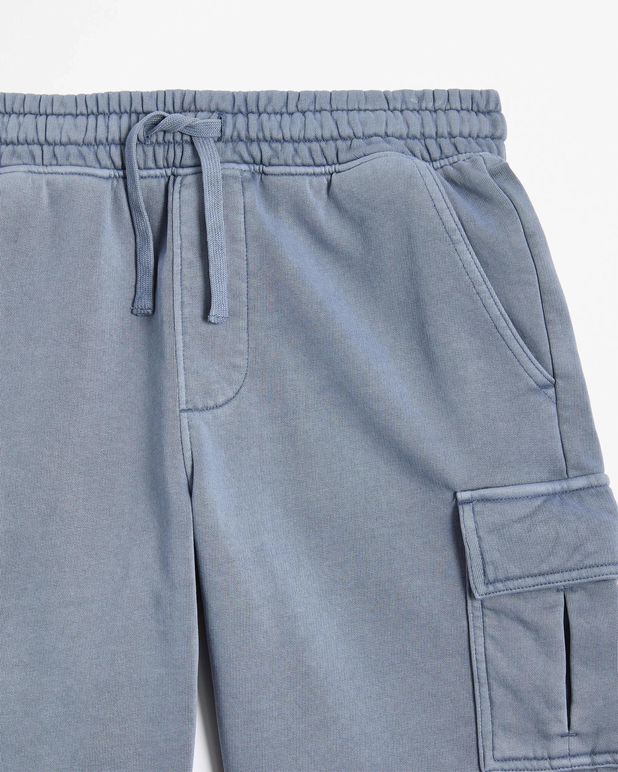 5 Target Washed Fleece Shorts BLUE, 5 of 5