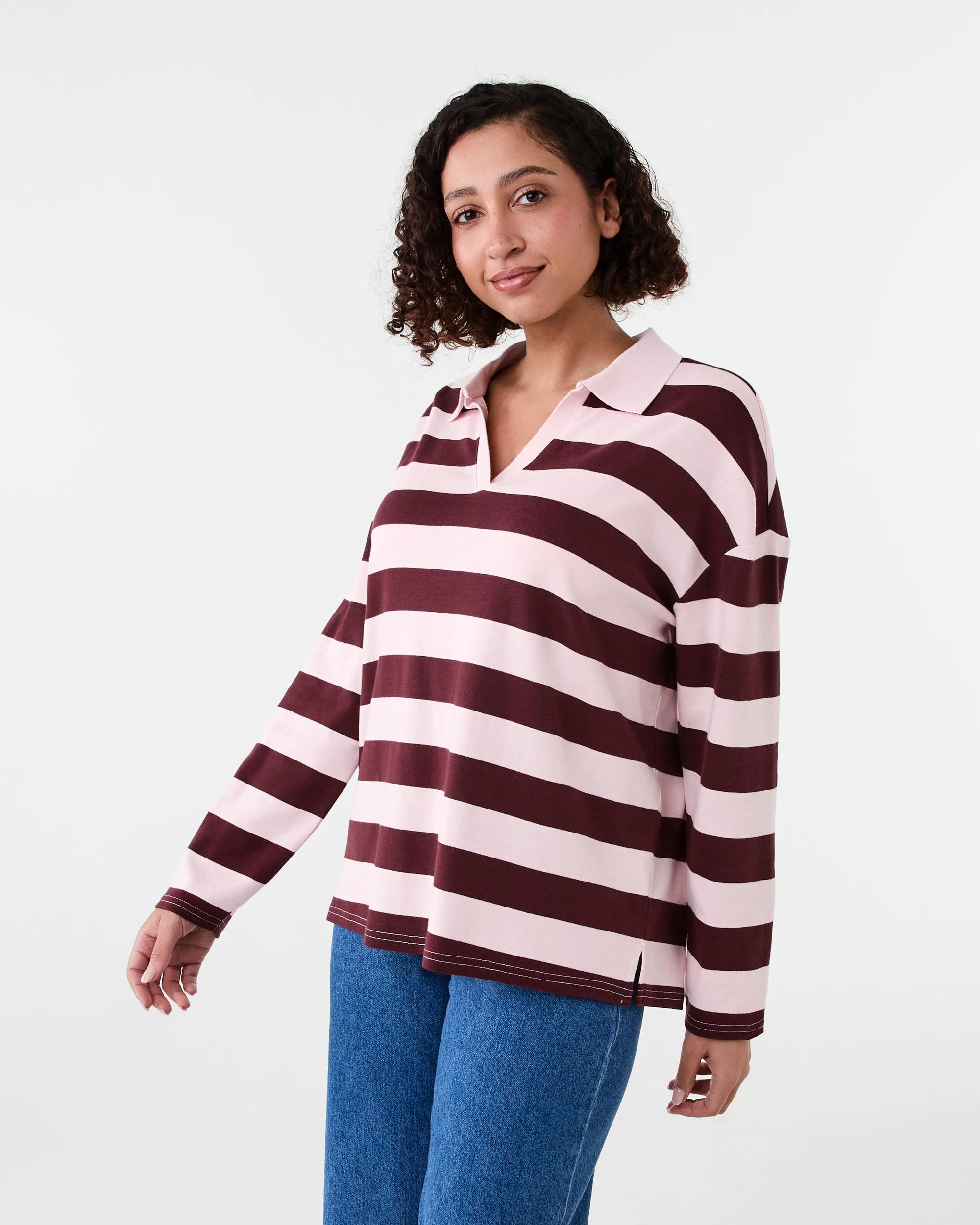 2 Long Sleeve Rugby Top Blockstrpe, 2 of 6