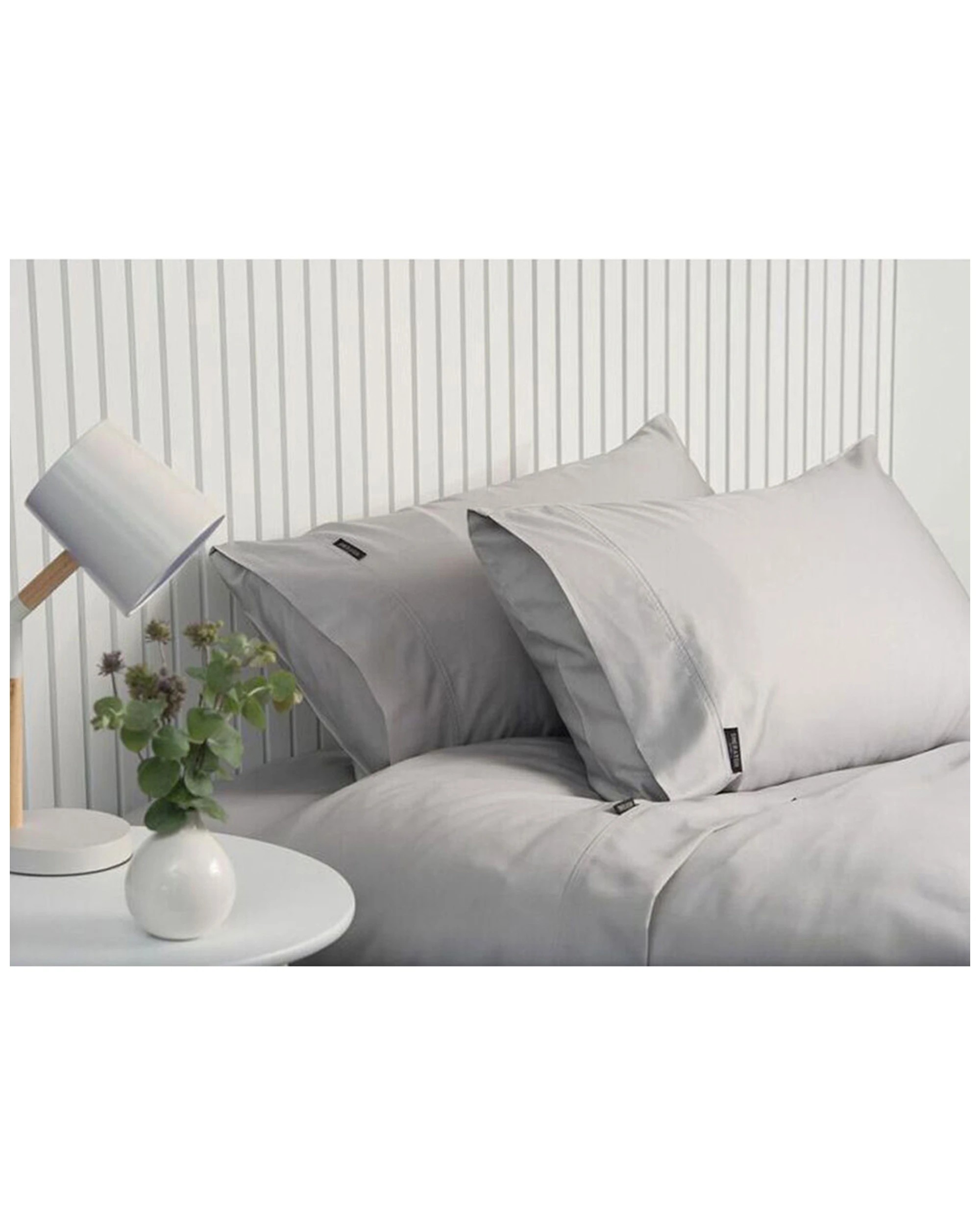 1 Sheraton Luxury Fitted Sheet Set 1000tc Cotton Rich Queen Size Dove Sheets
 - Queen Bed
 - Grey, 1 of 3