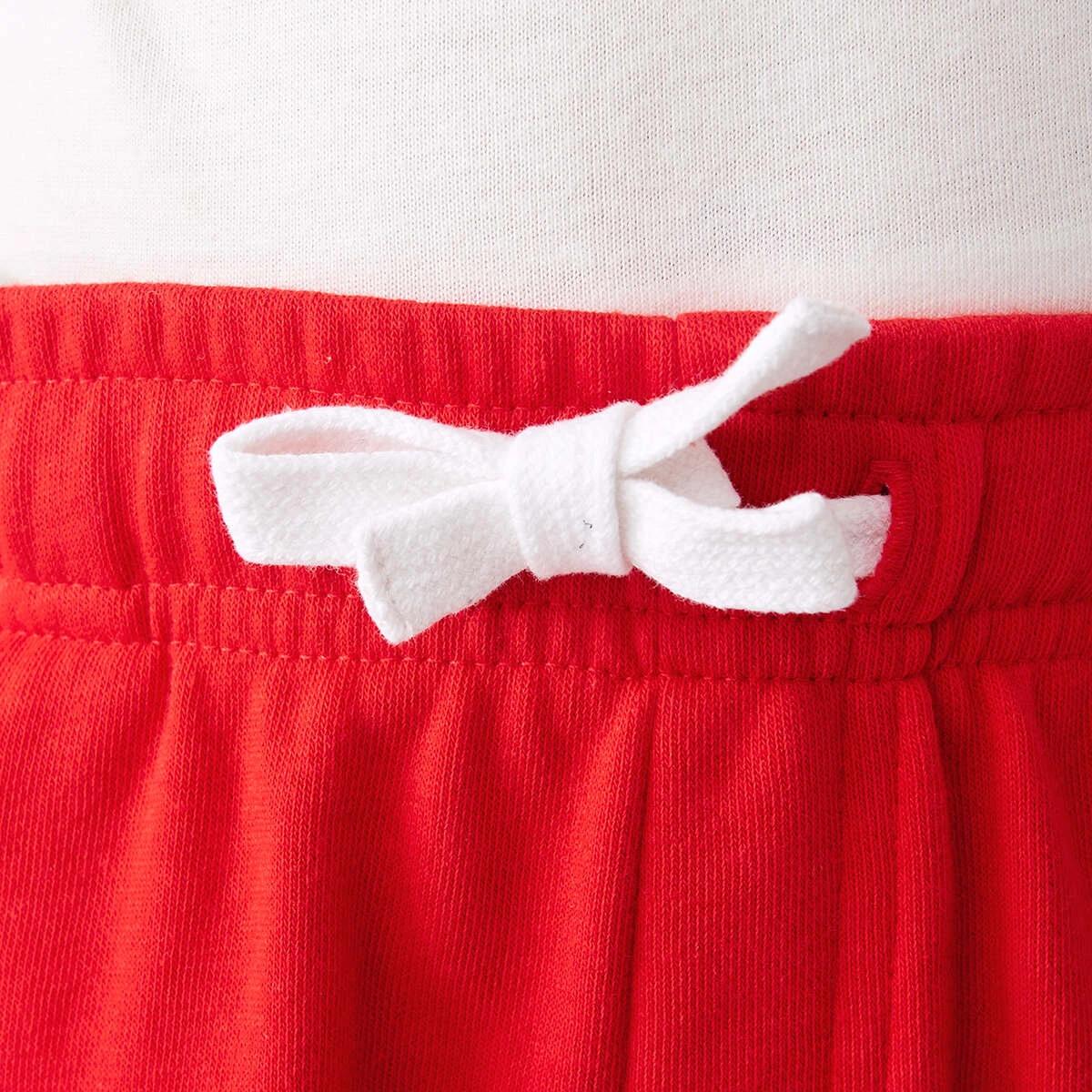 3 Graphic Knit Shorts Flame Red, 3 of 9