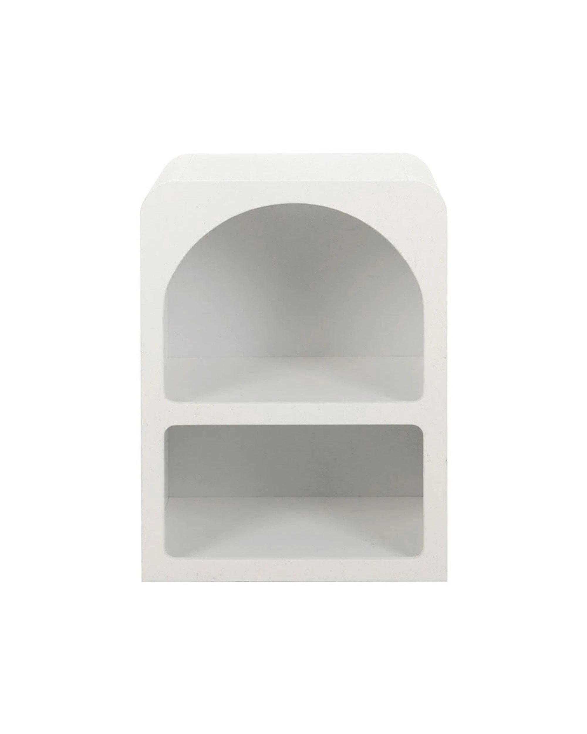 3 Artiss Bedside Table 2 Shelves - White, 3 of 5