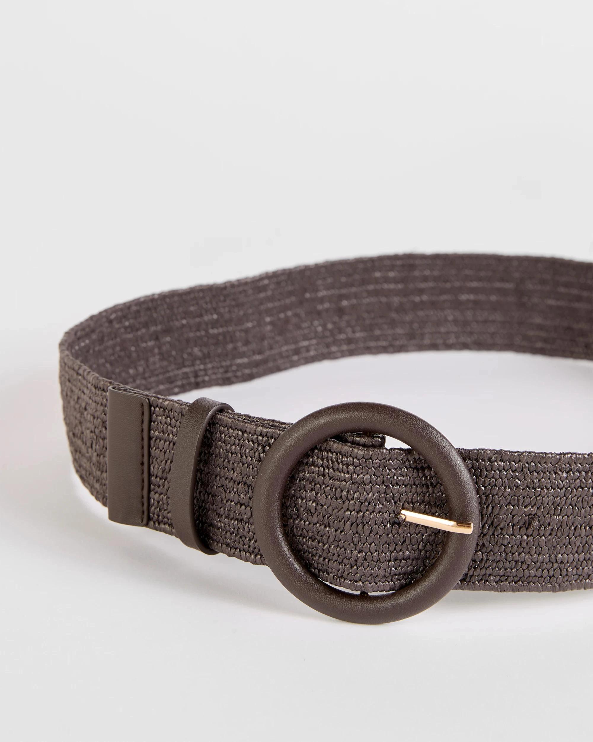 2 Target Summer Stretch Circle Buckle Belt CHOCOLATE, 2 of 2