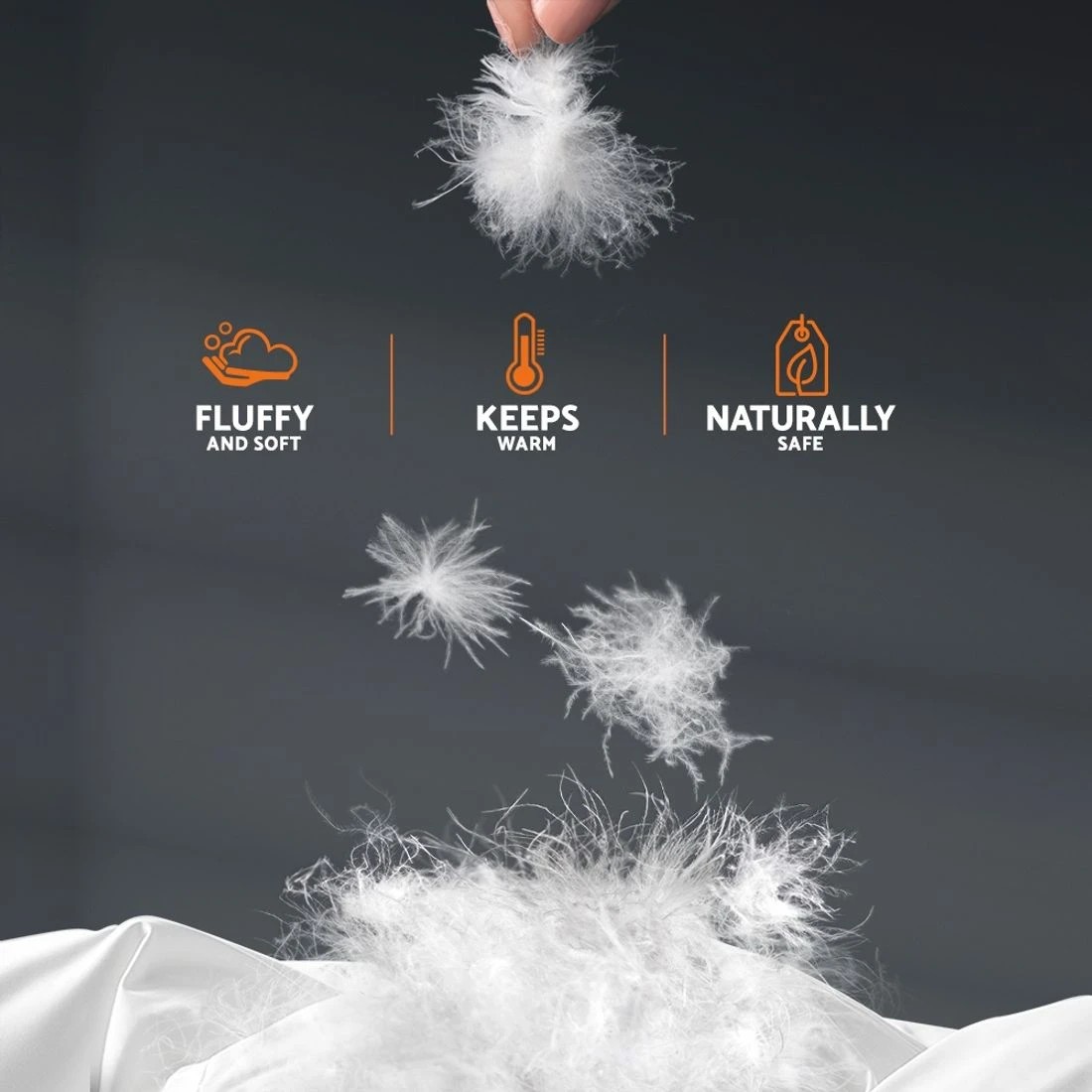 6 Giselle Bedding 800GSM Goose Down Feather Quilt Super King - Super King Bed - White, 6 of 8