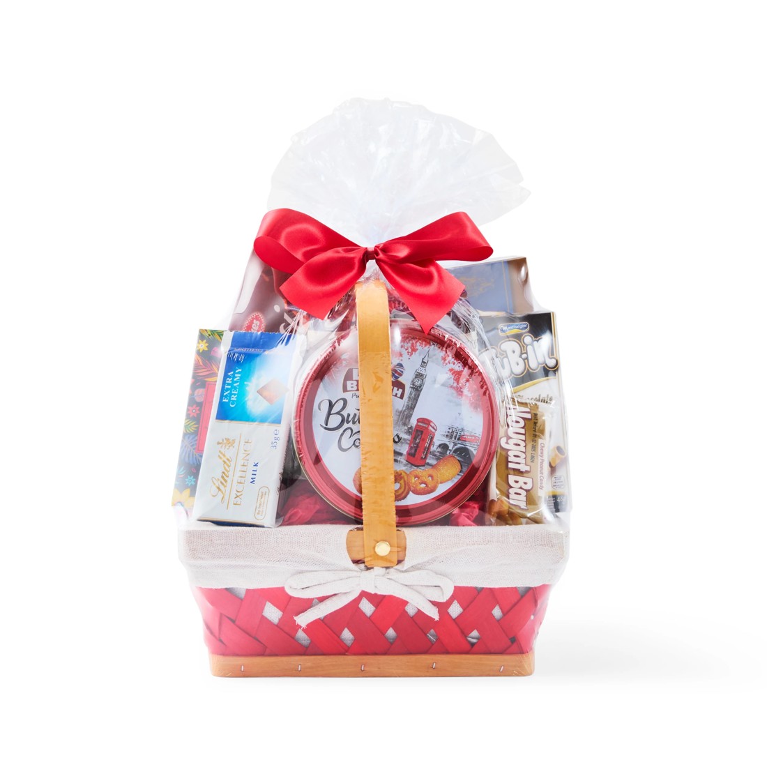 1 Medium Handle Basket Hamper, 1 of 6