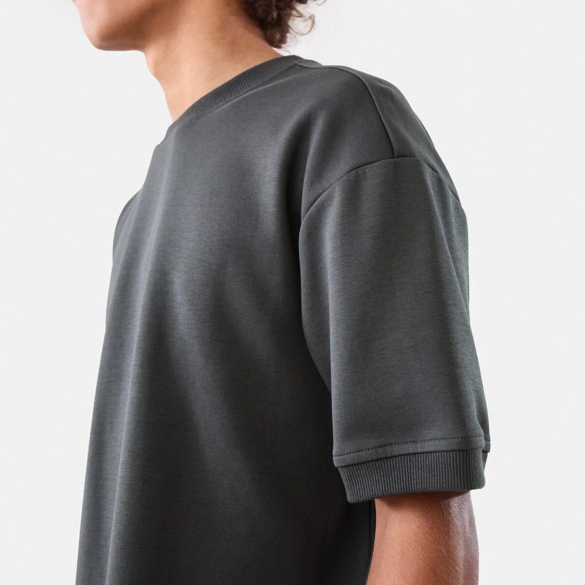 6 Oversized Interlock T-shirt VOLCANIC ROCK, 6 of 6