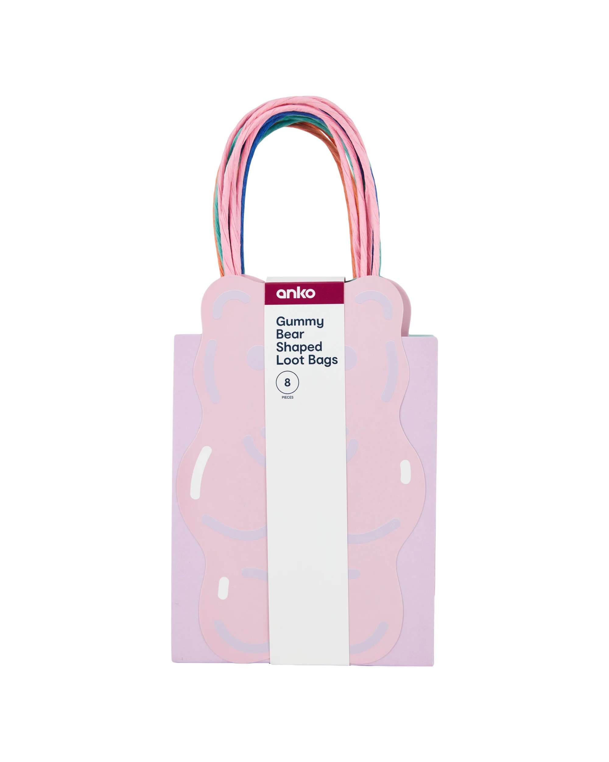 6 8 Piece Gummy Bear Shaped Loot Bags, 6 of 6