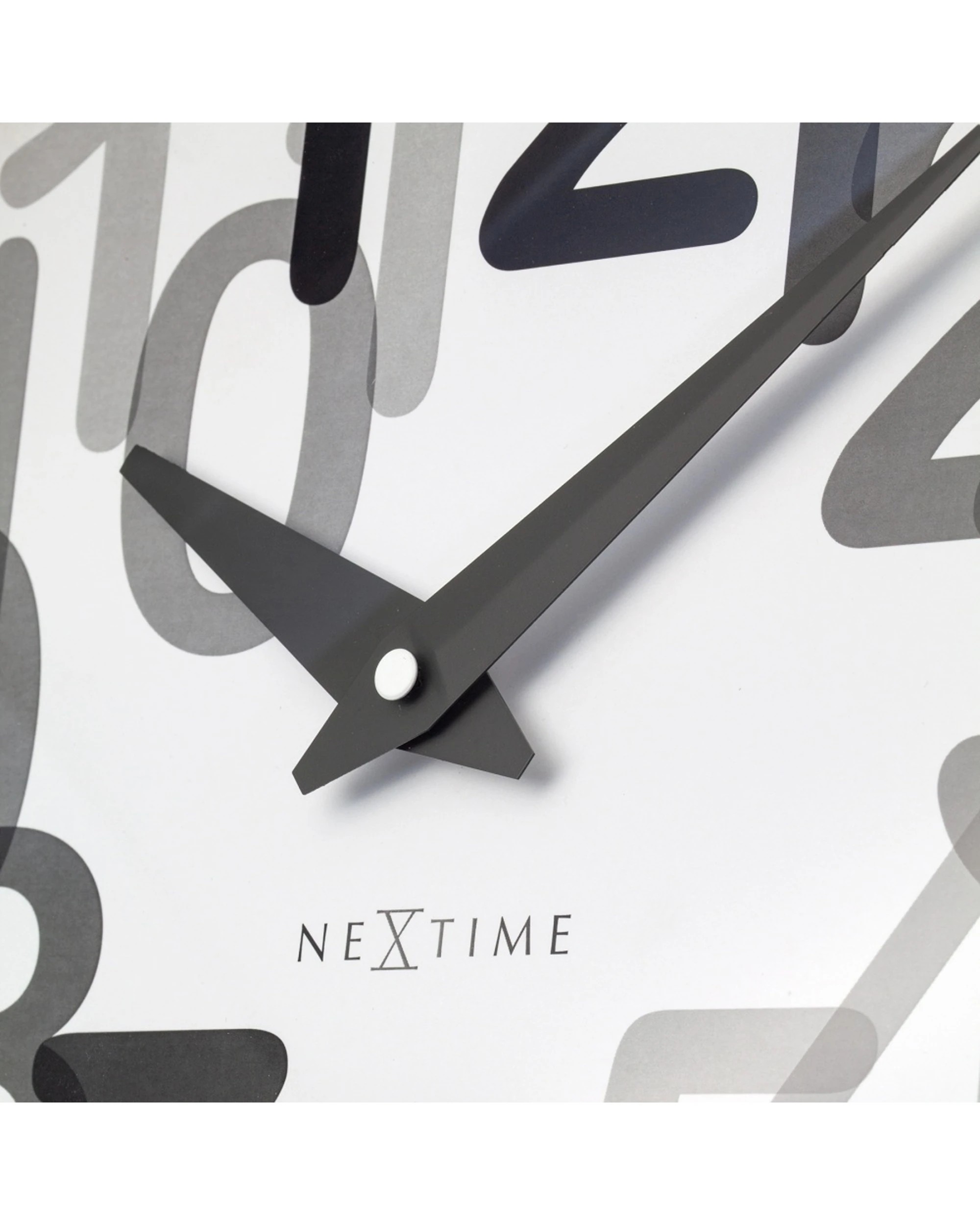 7 NeXtime Big Number Wall Clock Silent Analogue Modern Design 30cm - Grey, 7 of 7