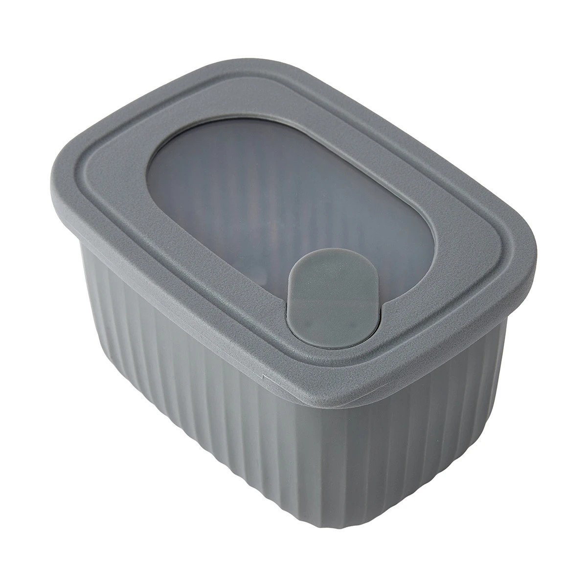 7 4 Piece Rectangle Nested Food Storage Set - Grey, 7 of 10