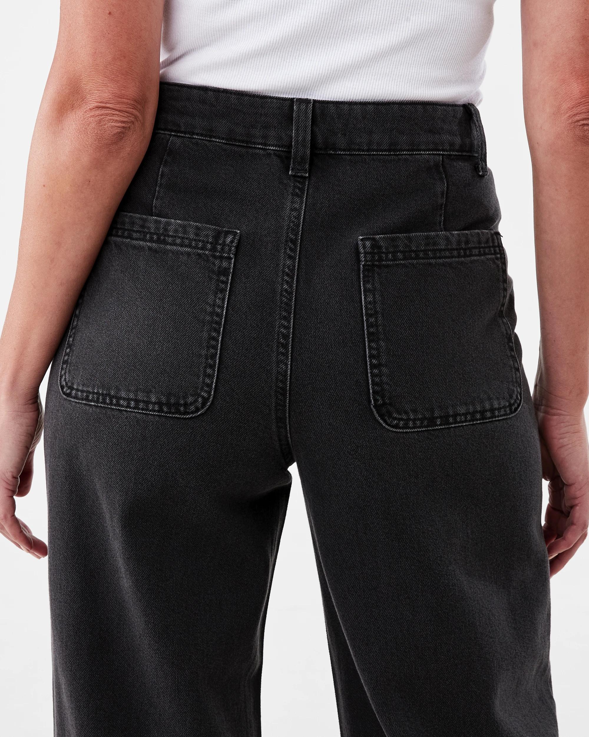 7 Wide Leg Pocket Jeans Blk Wash, 7 of 9