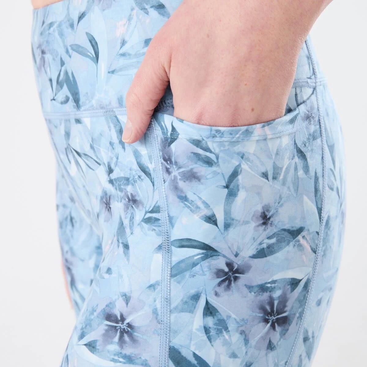 4 Everlast Womens Printed Full Length Leggings EVERLAST SUMMER FLORAL, 4 of 6