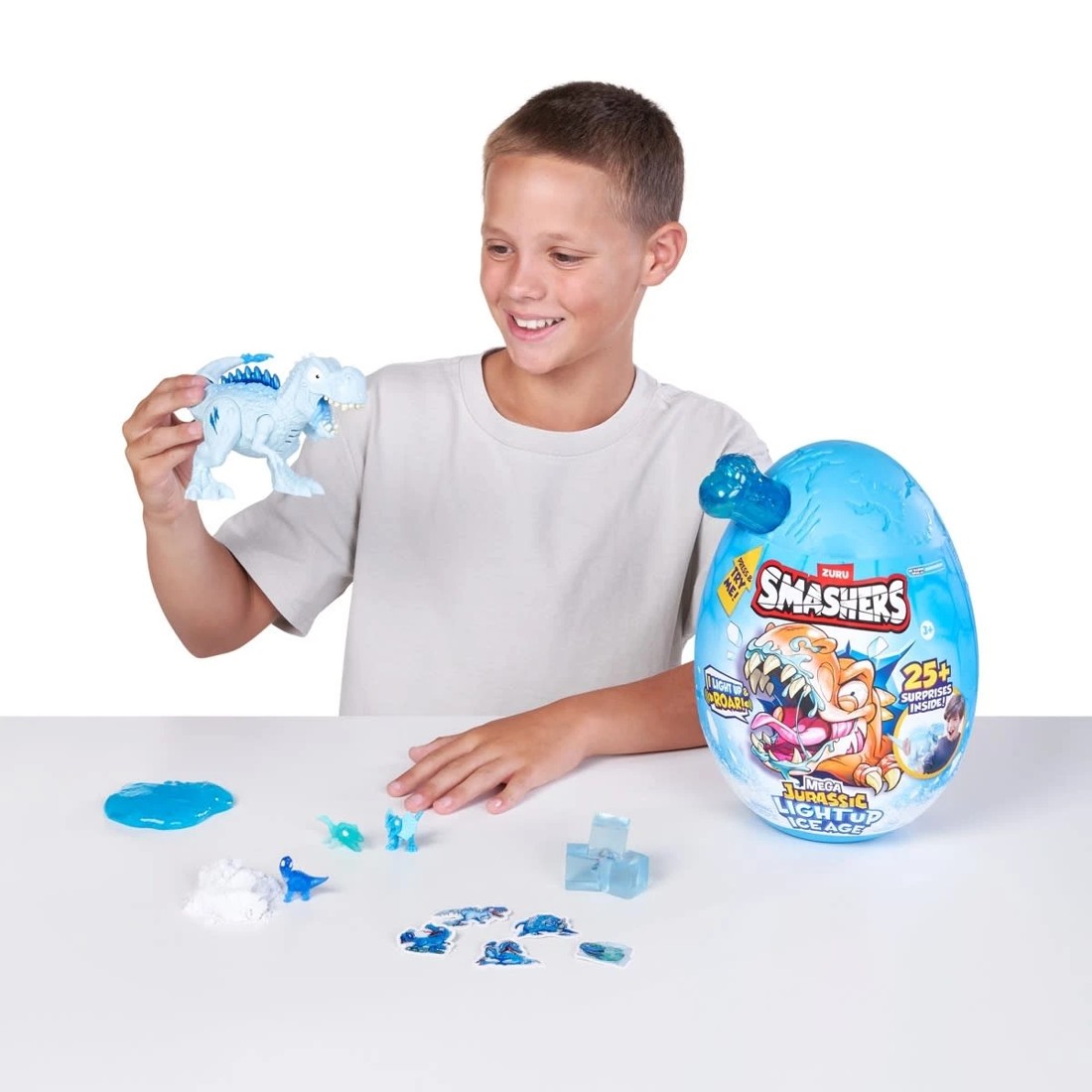 4 Zuru Smashers Mega Jurassic Light Up Ice Age Egg - Assorted, 4 of 8