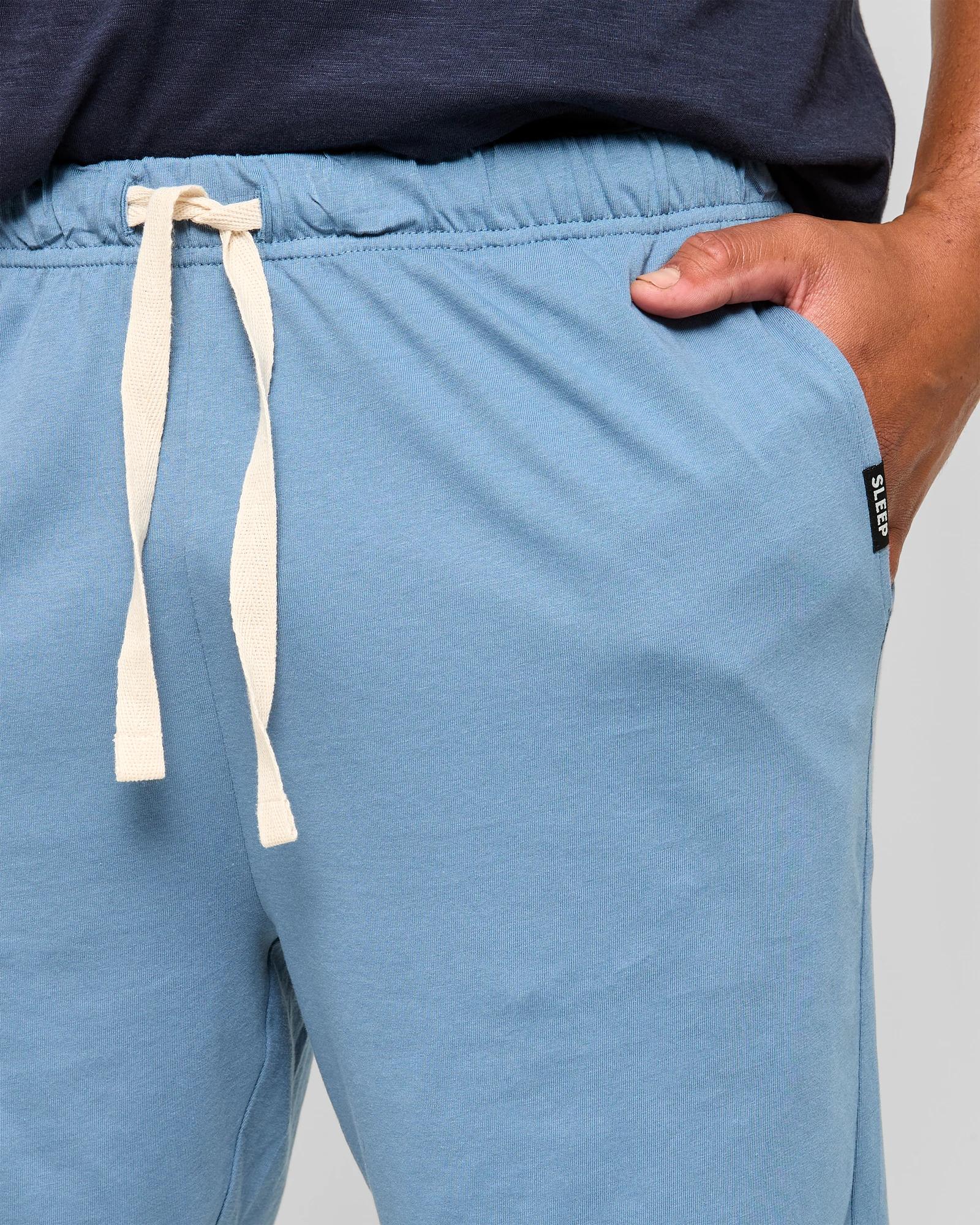 3 Australian Cotton Jersey Sleep Shorts - Maxx BLUE, 3 of 5