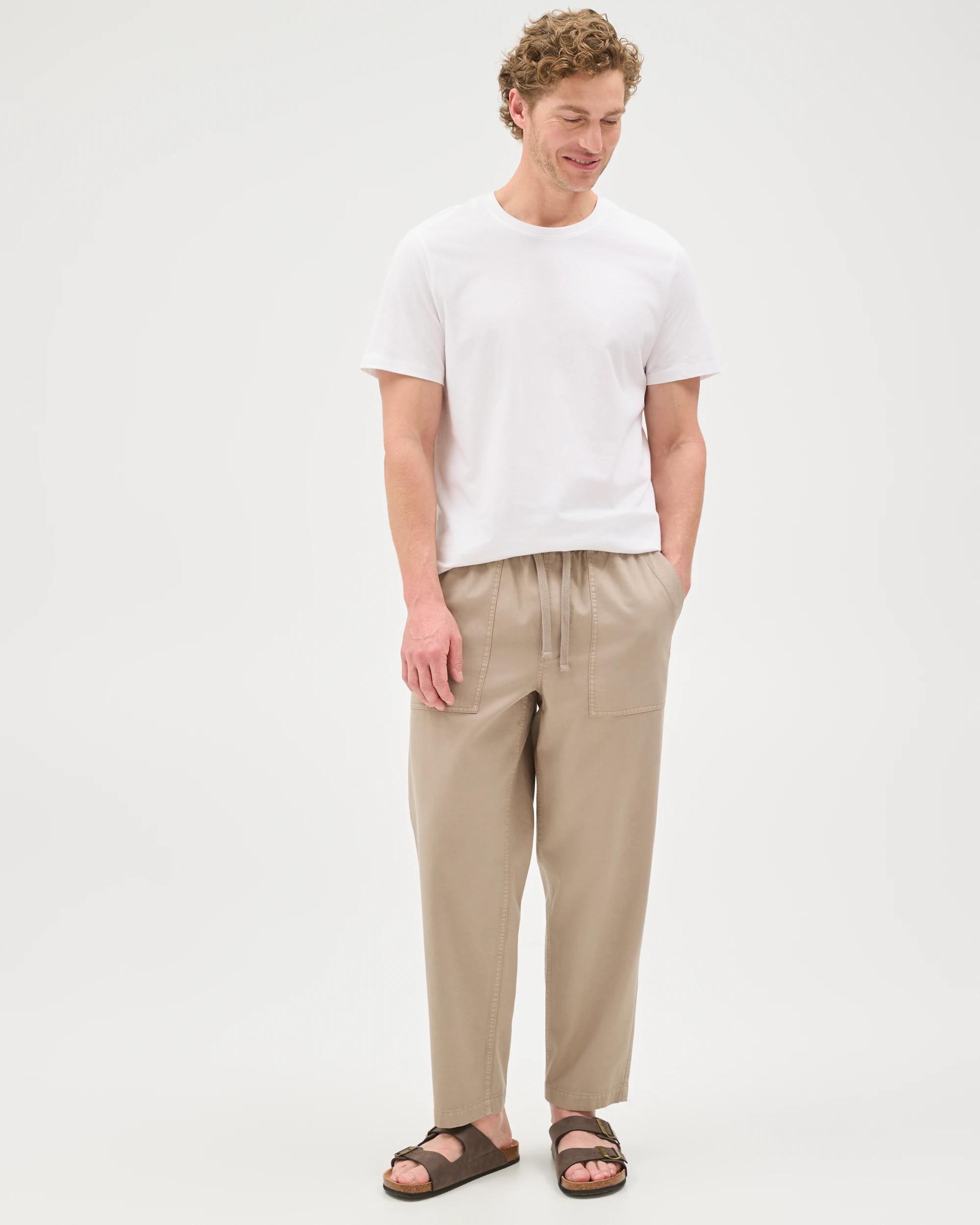 1 Target Man Elastic Waist Beach Pants ELEPHANT SKIN, 1 of 7