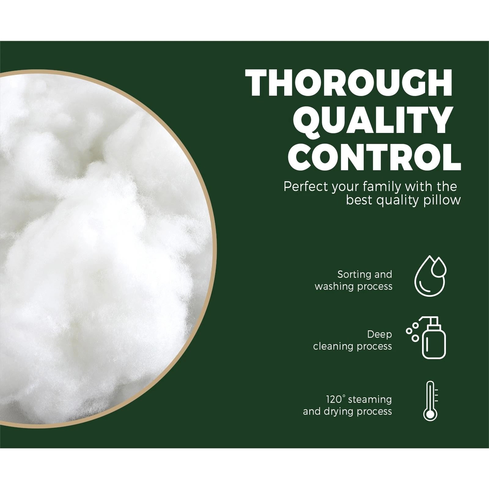 6 Bedra Bedding 4X Microfibre Pillow Cotton - White, 6 of 10