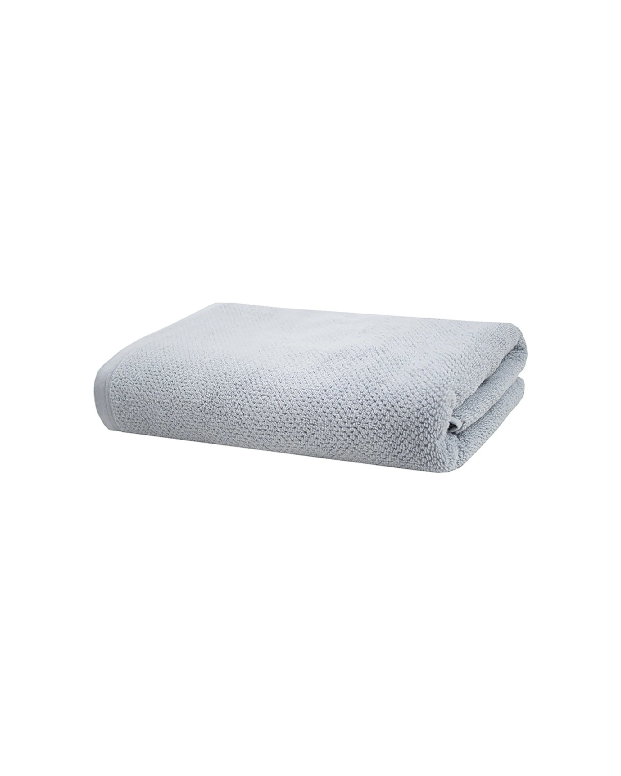 1 Bambury Angove 600gsm Soft Absorbent Cotton Bath Towel Textured - Grey, 1 of 4