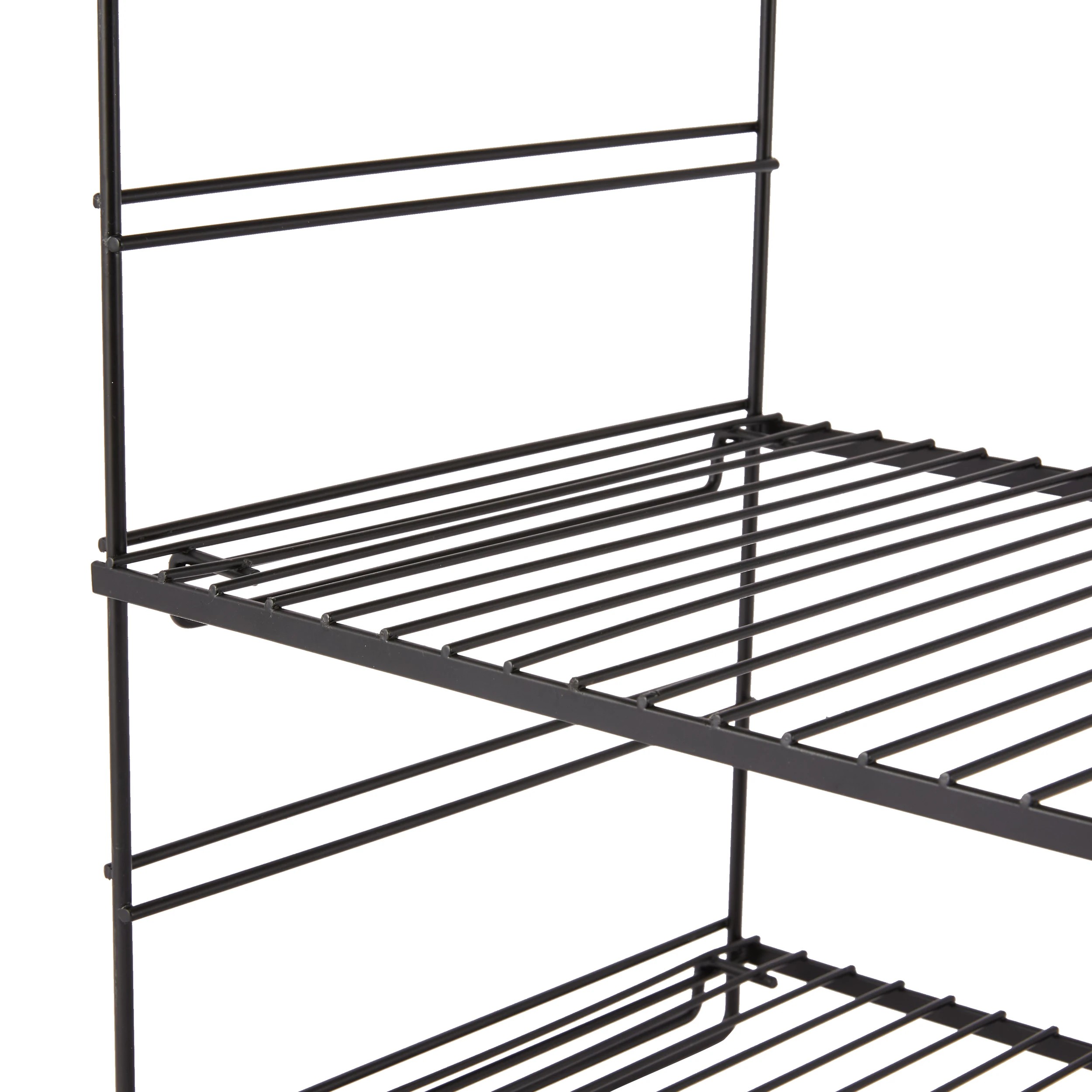 6 Black Wire 3 Tier Shelf, 6 of 7