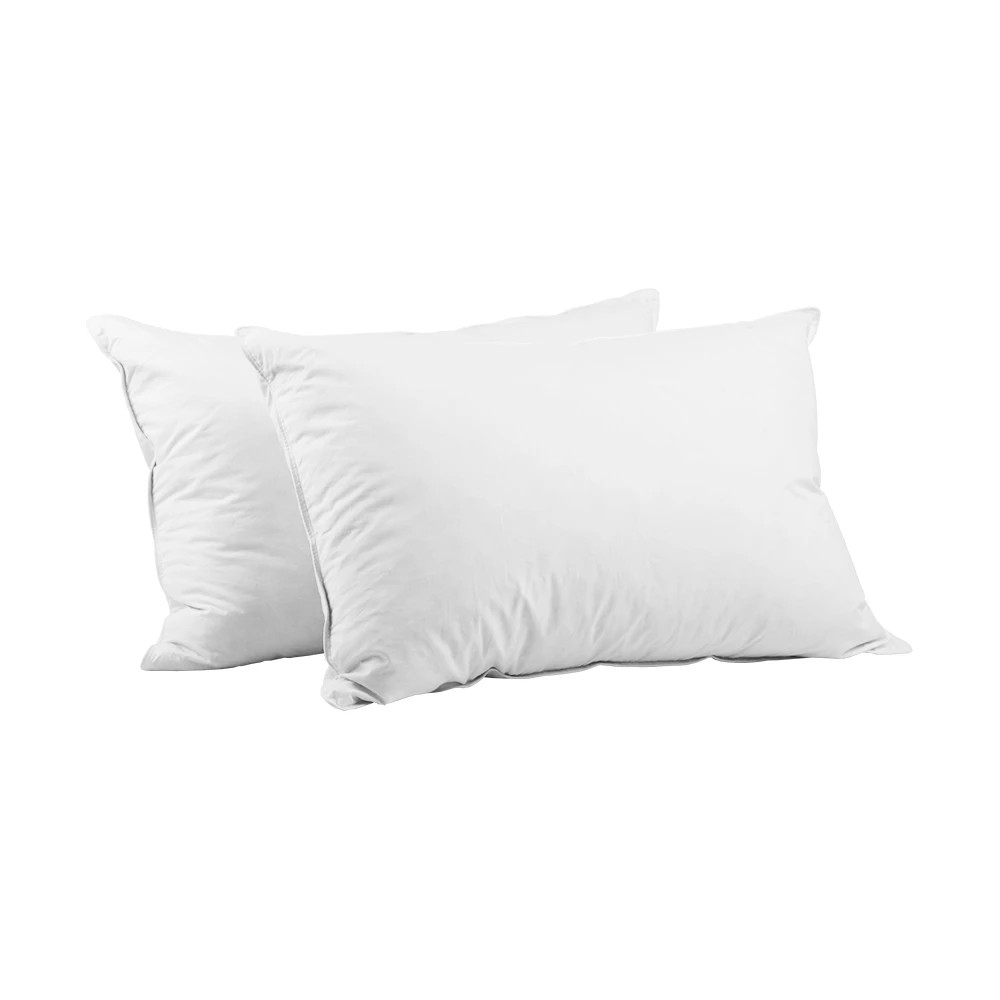 1 Giselle Bedding Duck Feather Down Pillow Twin Pack - White, 1 of 8