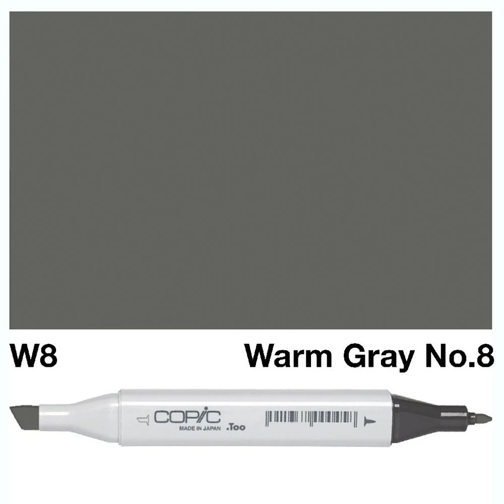 3 Copic Classic Original Dual Nib Marker W8 Warm Grey, 3 of 3