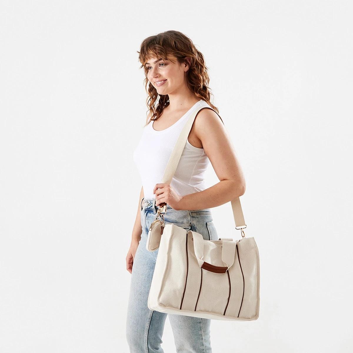 5 Canvas Tote Bag Natural, 5 of 7