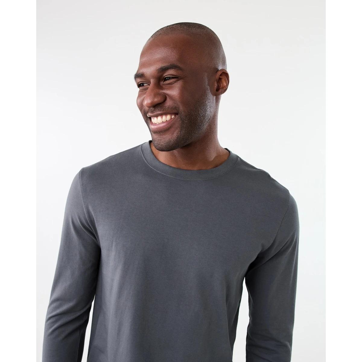 4 Long Sleeve Longline T-shirt Gry Lava, 4 of 6