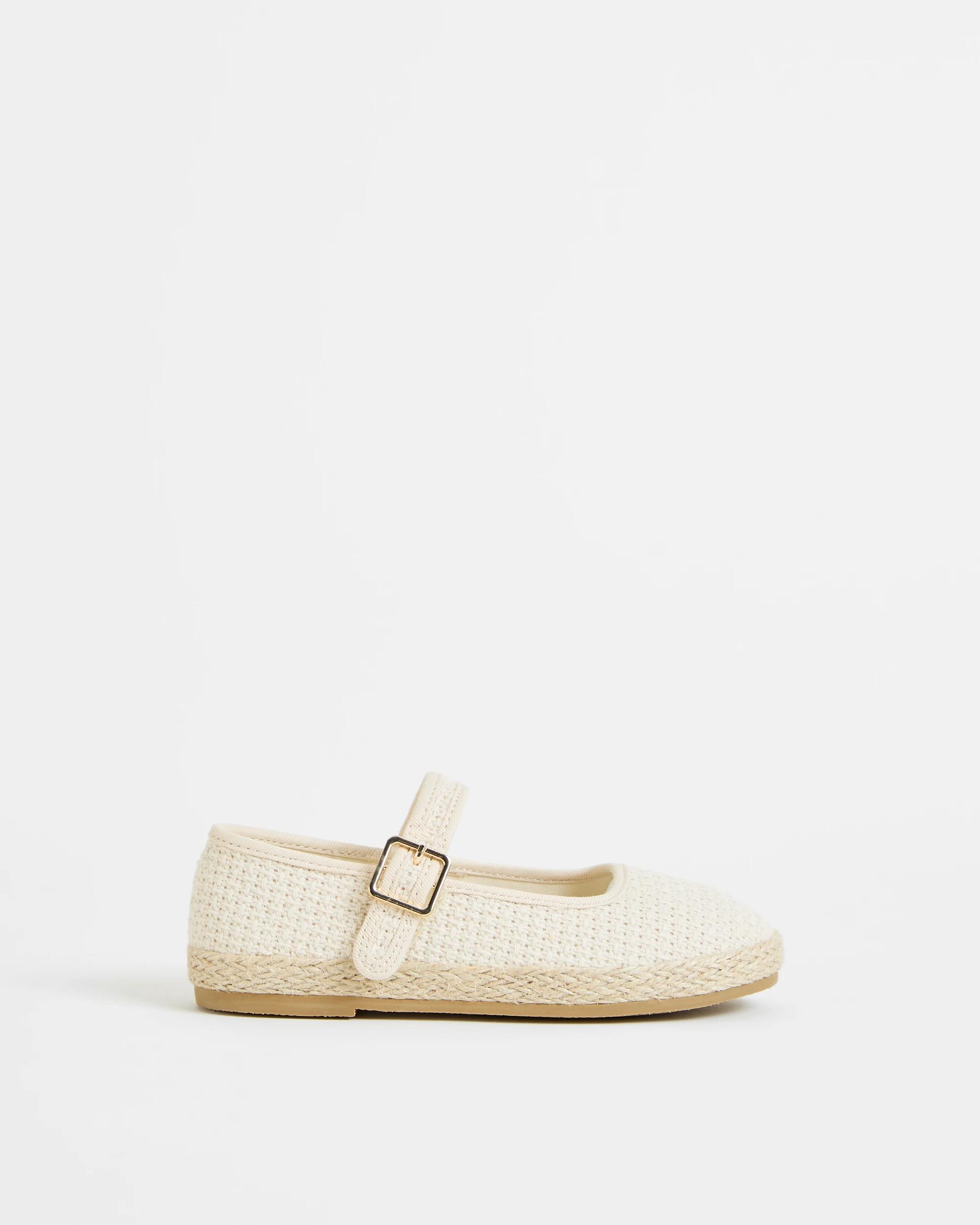 1 Target Kids Mary Jane Espadrille Flats NATURAL, 1 of 3