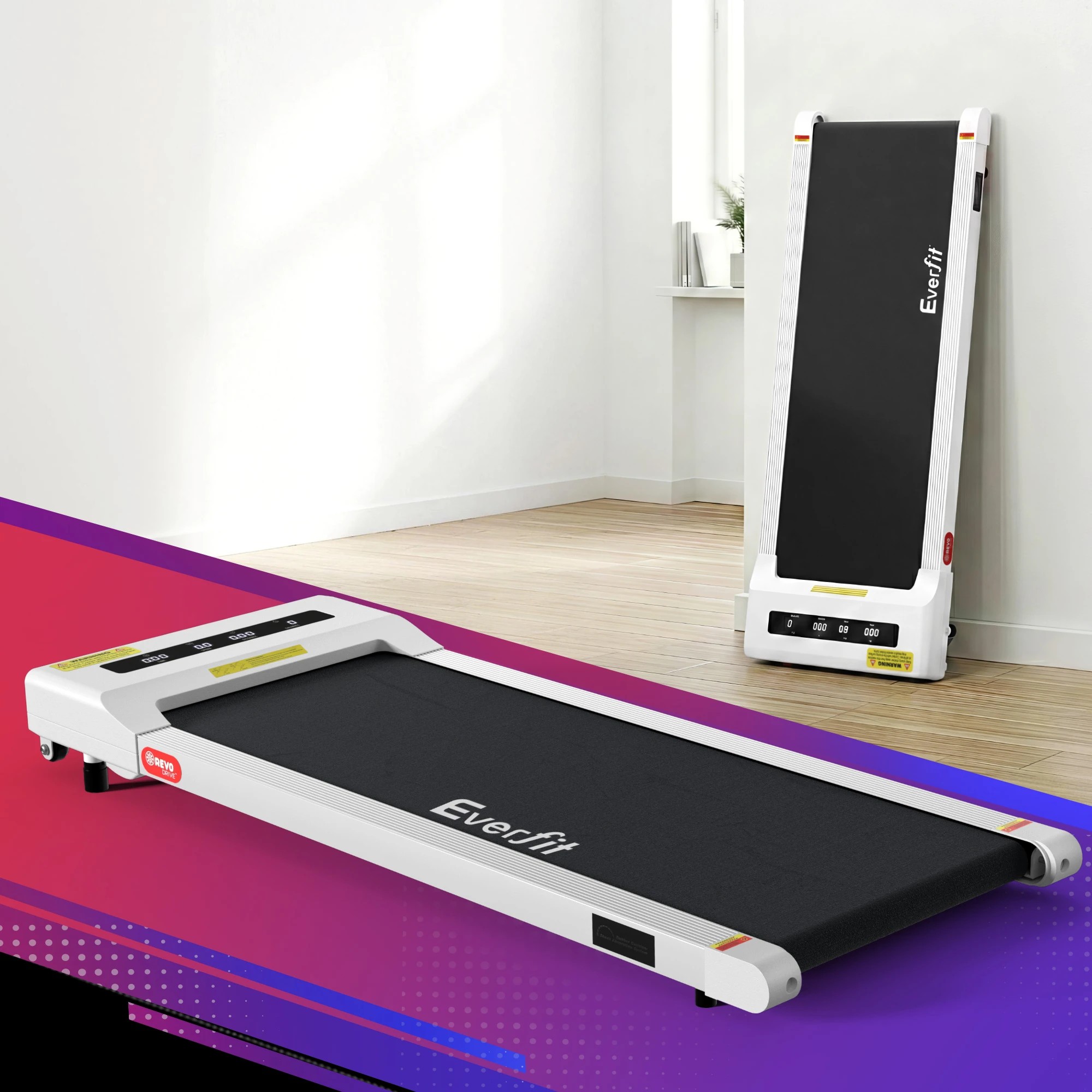 7 Everfit Treadmill Electric Walking Pad Under Desk Home Gym Fitness 360mm - White, 7 of 7