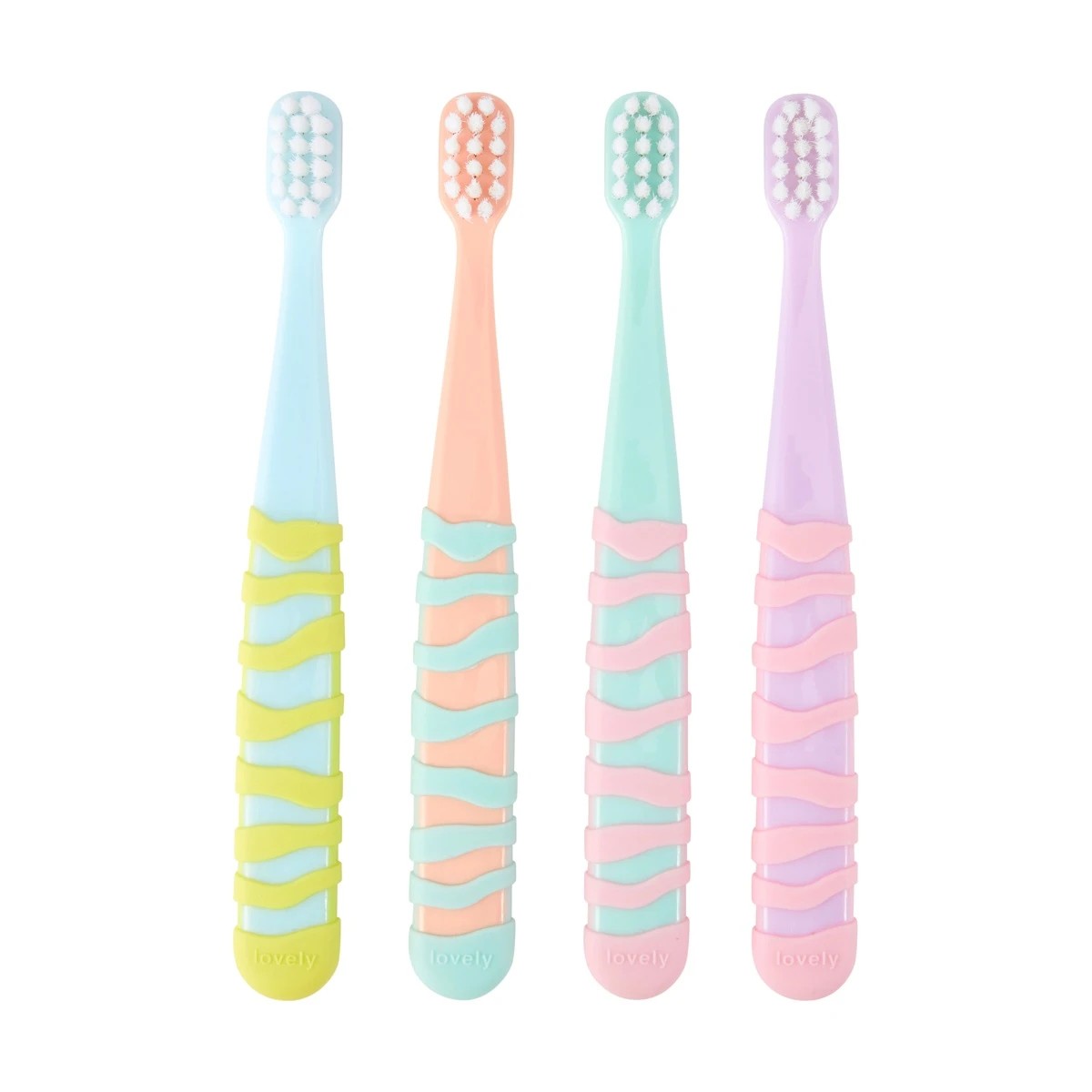 4 OXX Bodycare 4 Pack Kids Toothbrush, 4 of 5