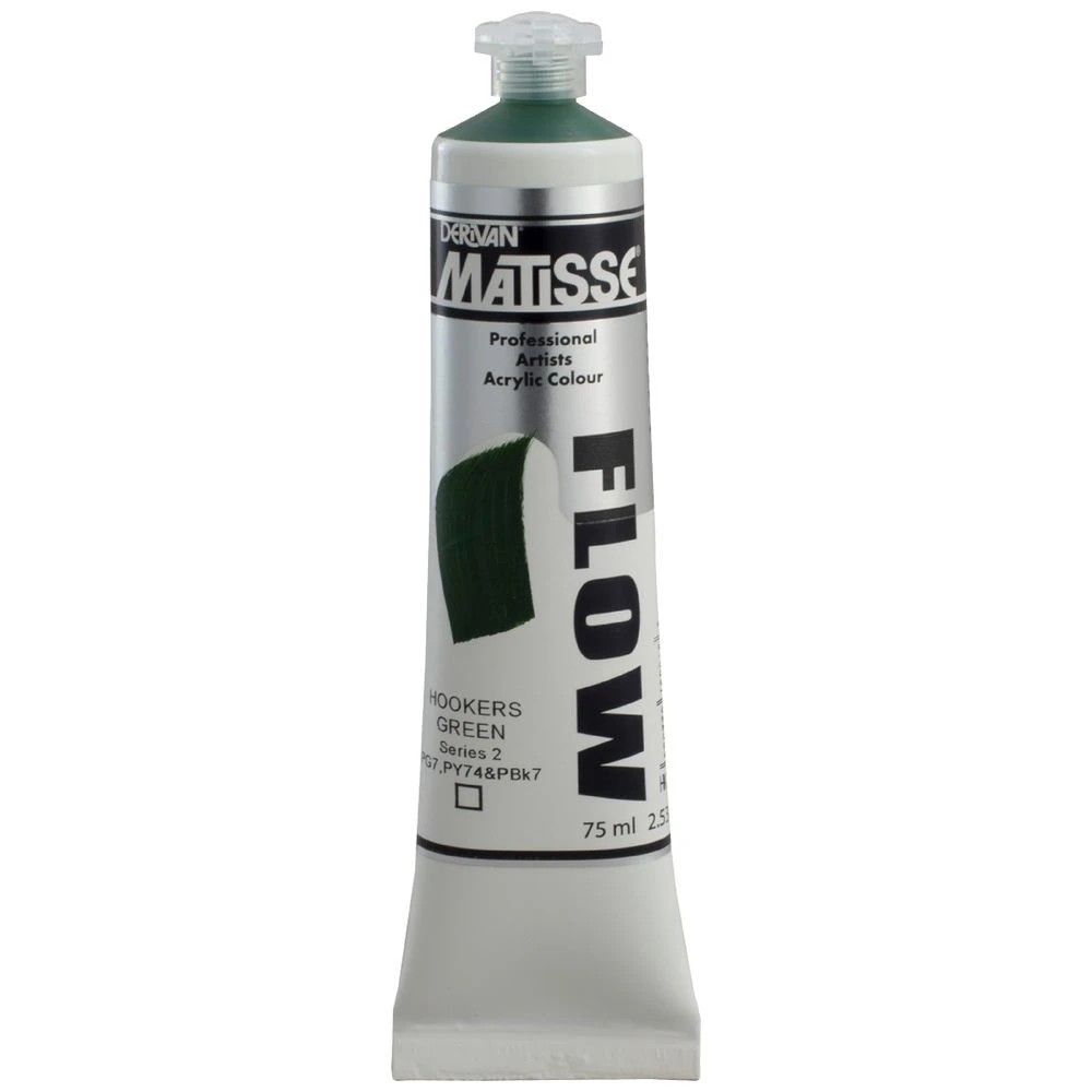 1 Derivan Matisse Flow Paint 75mL Hookers Green S2, 1 of 2