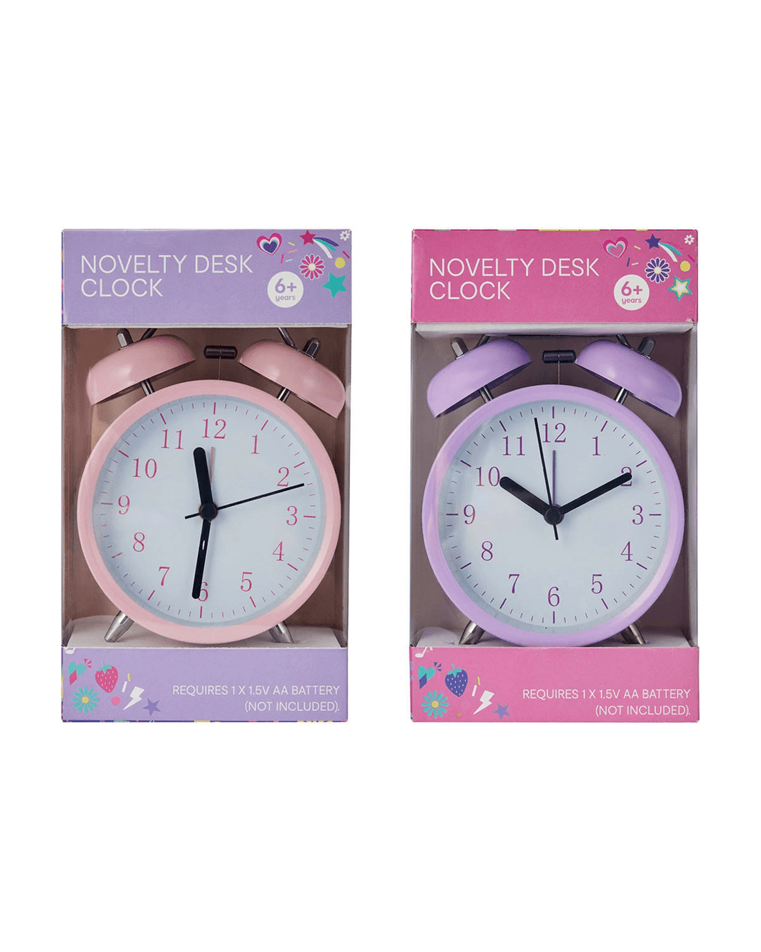 6 Novelty Desk Clock - Assorted, 6 of 6