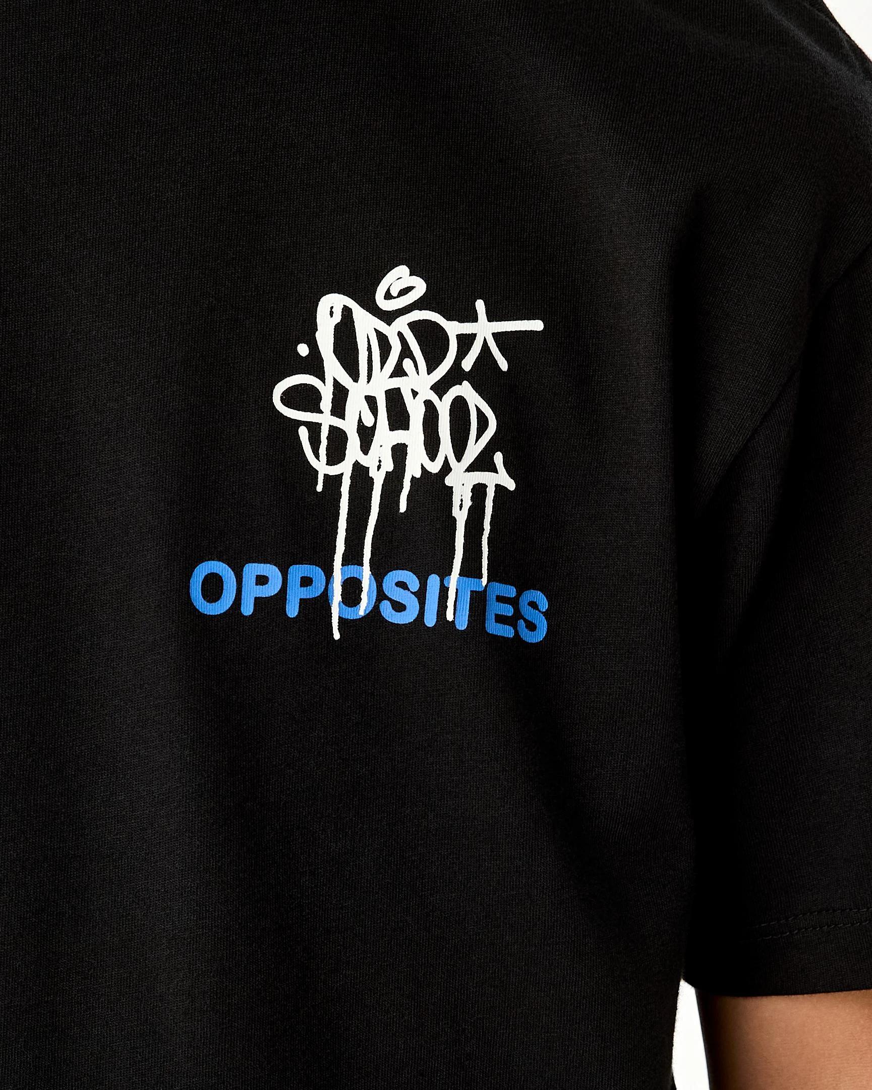 5 Short Sleeve Print T-shirt Blk Graff, 5 of 8