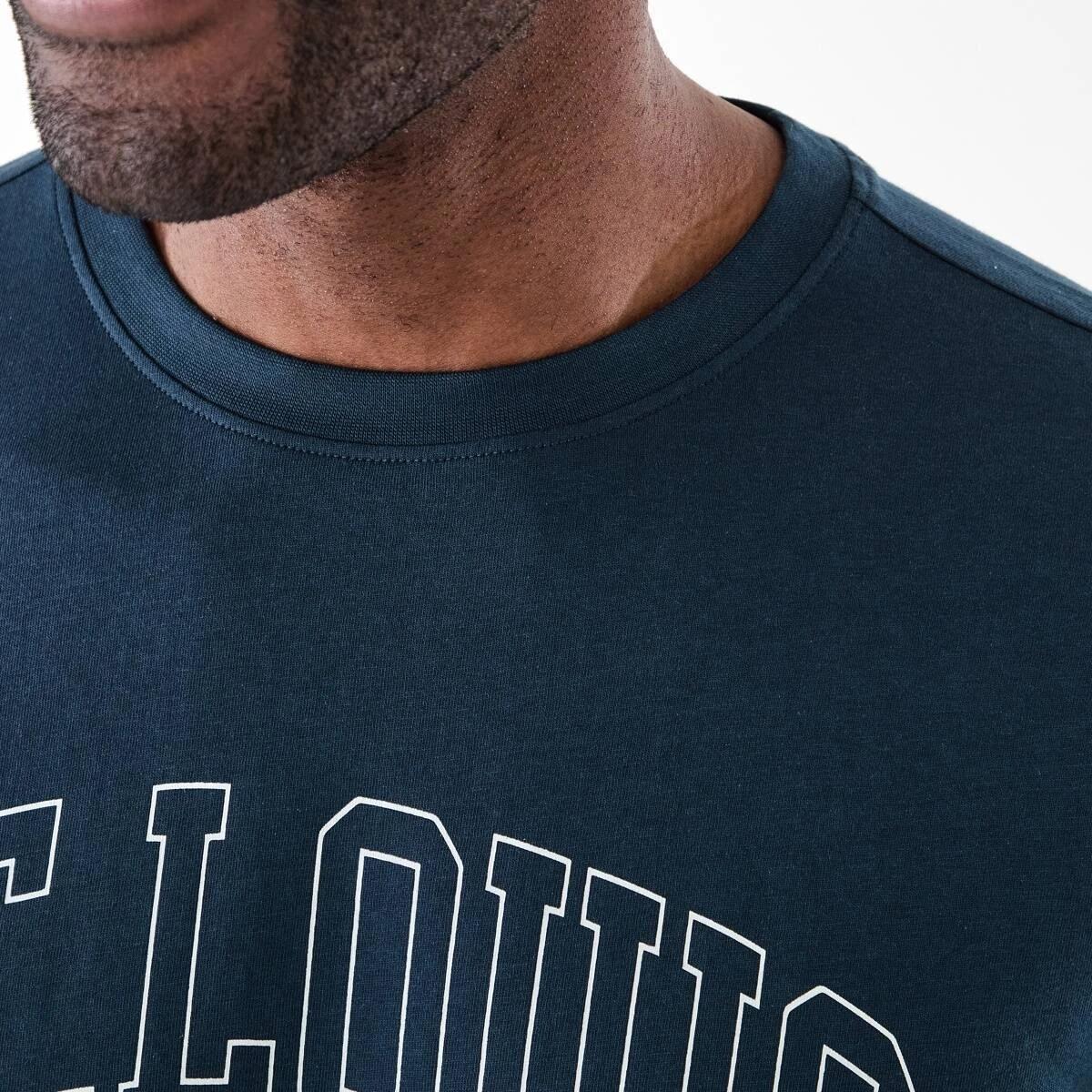 5 Printed T-shirt SPELL NAVY, 5 of 6