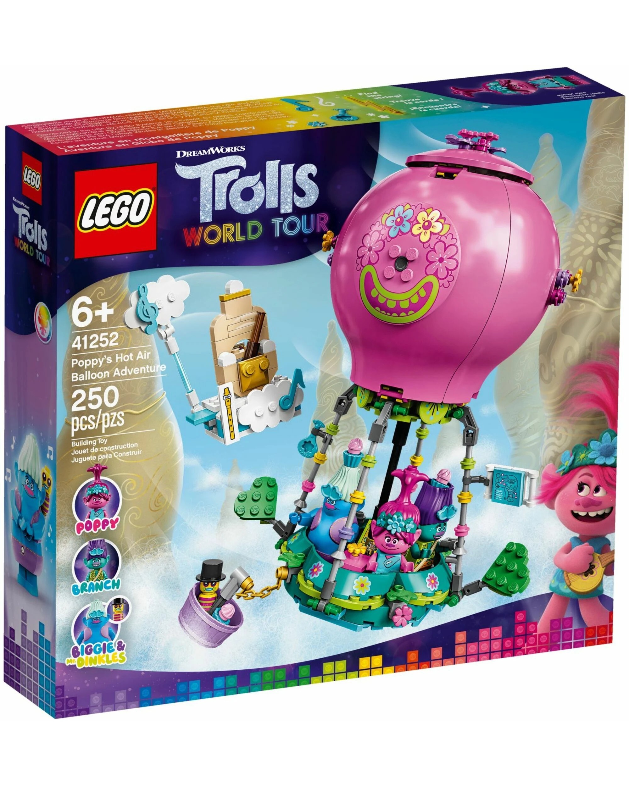 1 LEGO 41252 Trolls Poppy's Hot Air Balloon Adventure Toy, 1 of 5